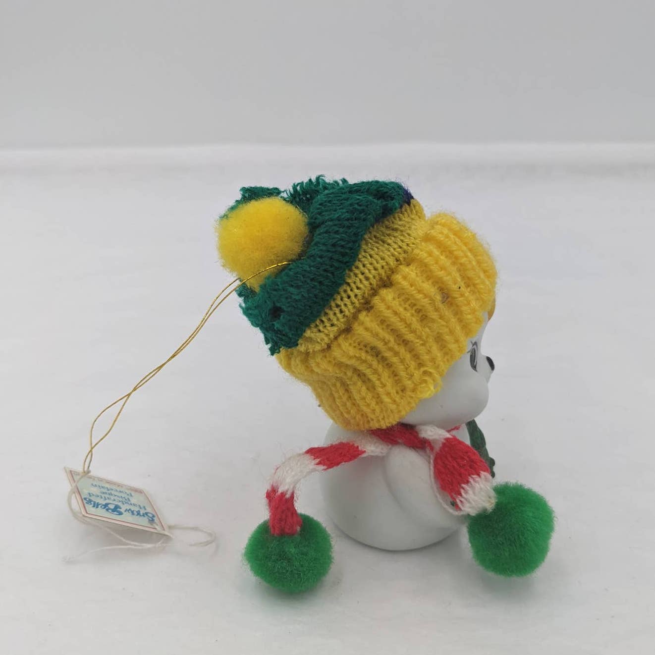 Snow Bells Handcrafted Bisque Porcelain And Disney Minnie Jingle Bells Ornament