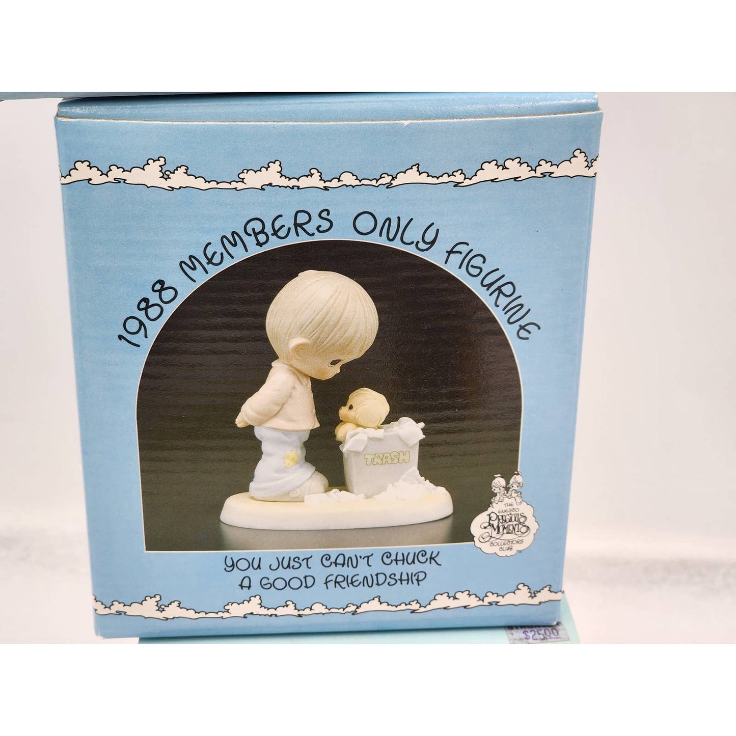 Precious Moments Members Only Figurines Lot Chuck Friendship Vintage 1980s W/Box