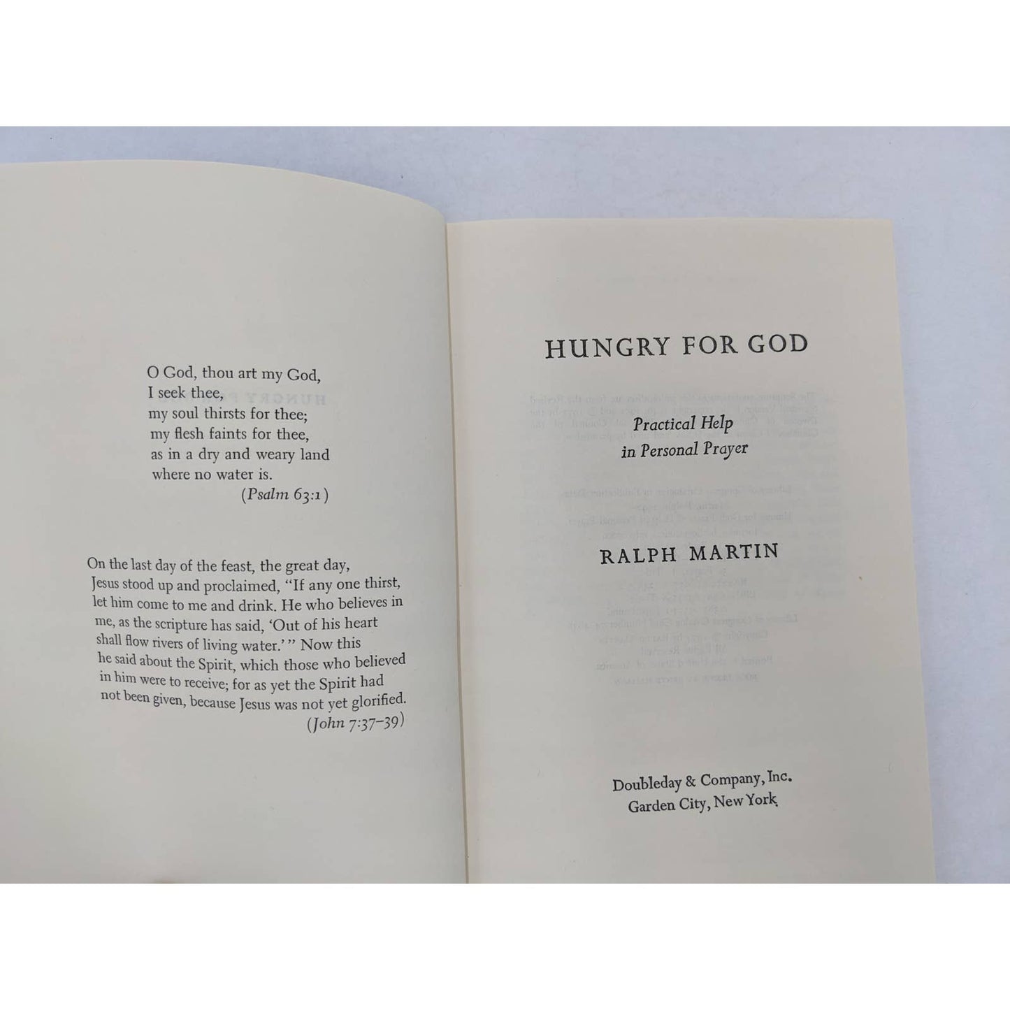 Hungry For God Practical Help In Personal Prayer Paperback By Ralph Martin 1974