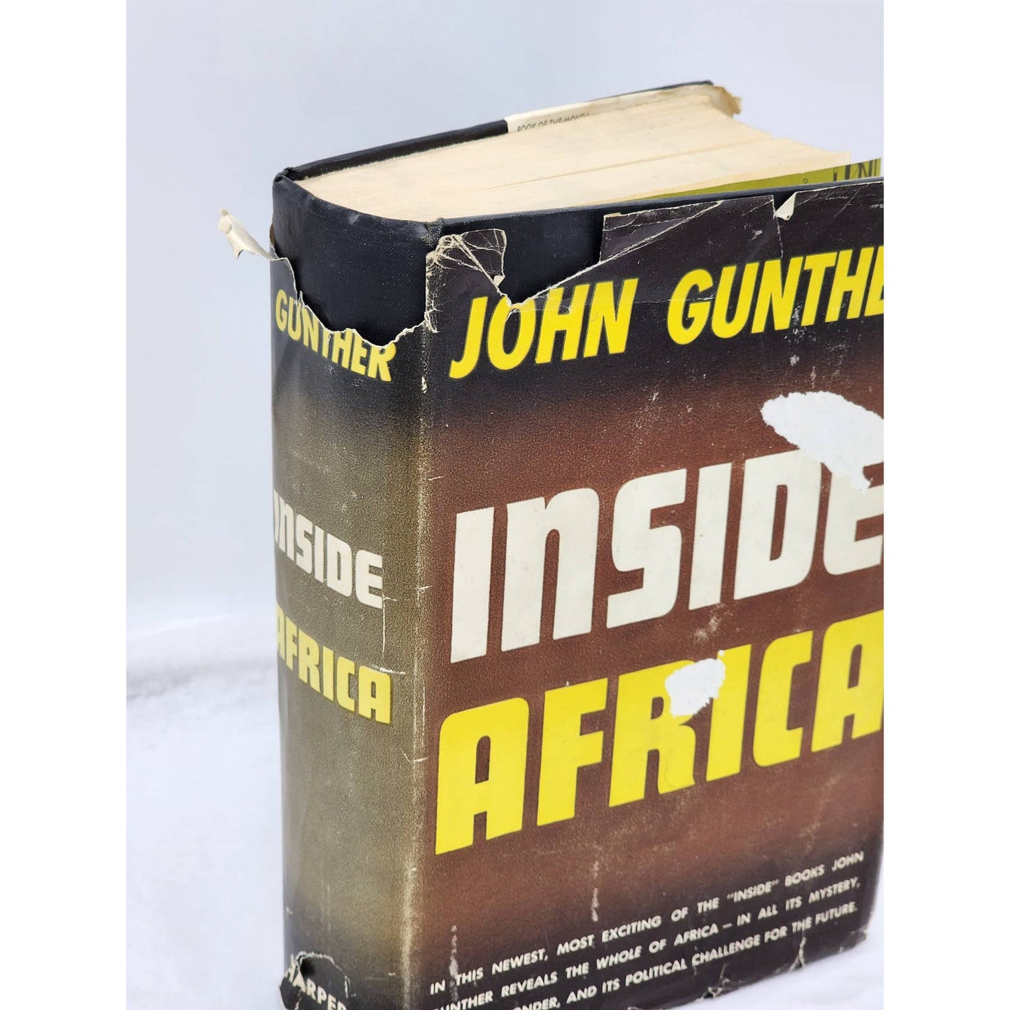 Inside Africa By John Gunther Vintage Book Travel 1955