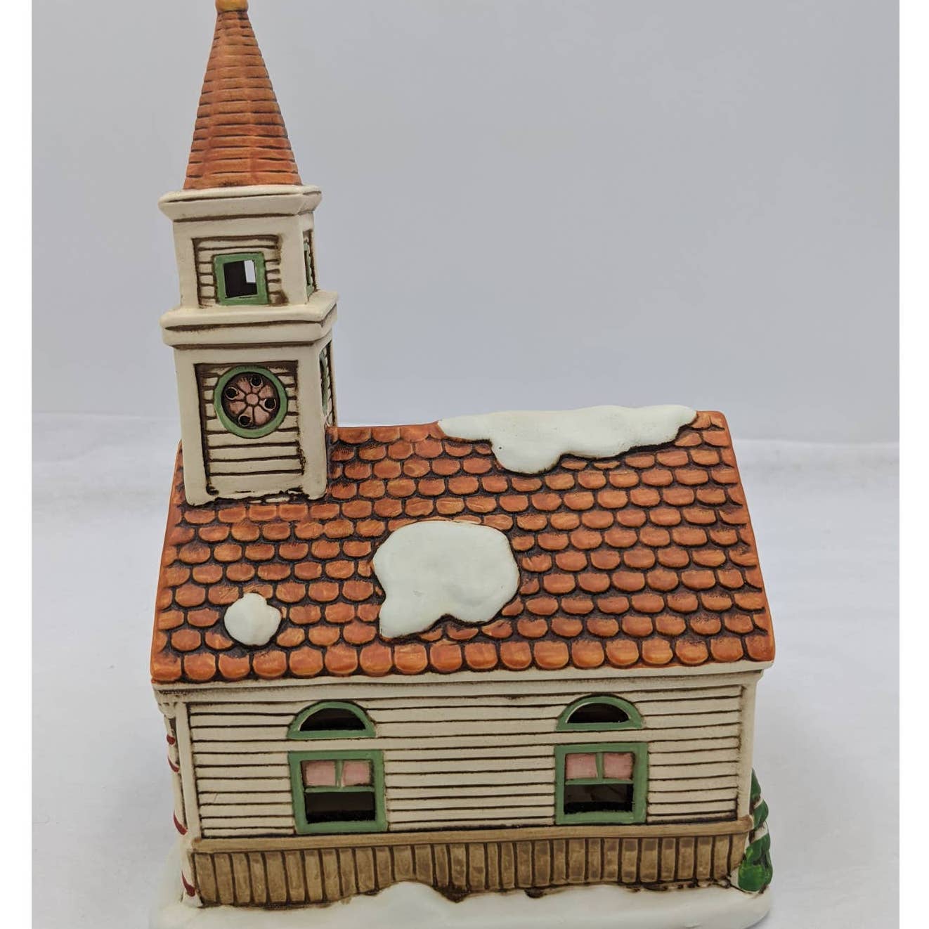 Lefton Vintage Fellowship Church 1989 07334 Christmas Village Colonial W/Box