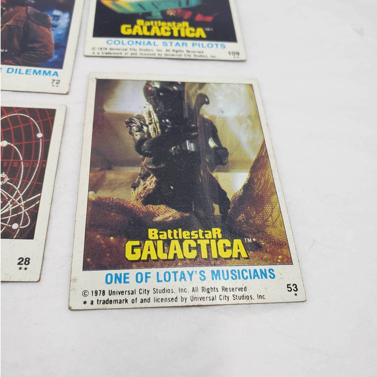 1978 Topps Battlestar Galactica Trading Cards Lot of 14 Vintage