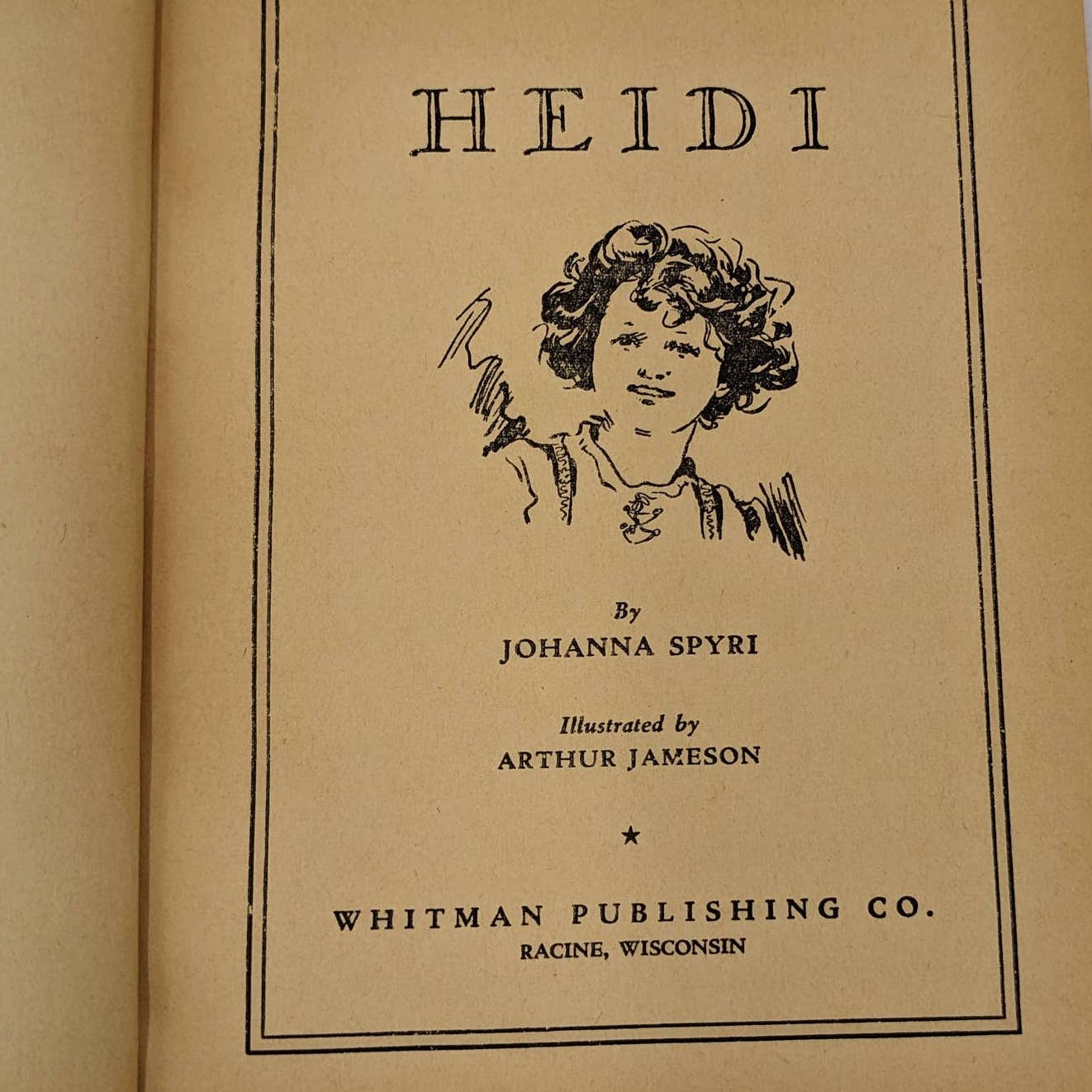Heidi By Johanna Spyri Illustrated By Arthur Jameson Vintage Book 1944
