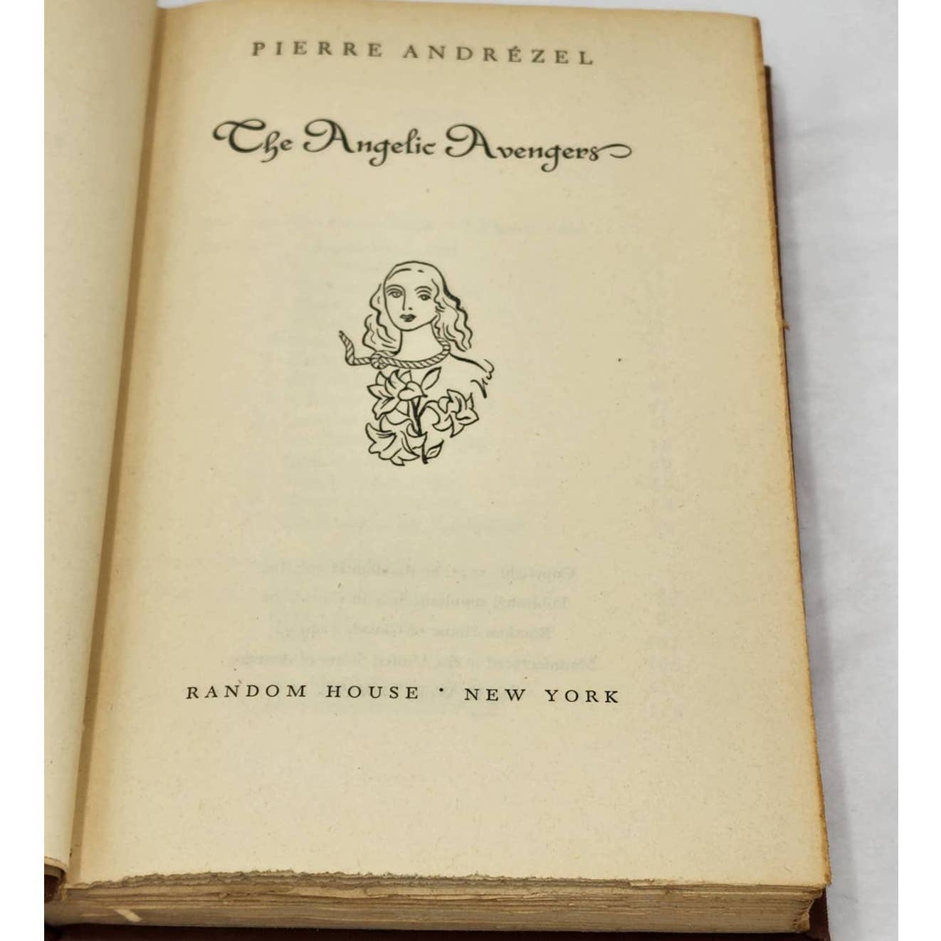 The Angelic Avengers By Pierre Andrezel, Vintage Novel Book 1947