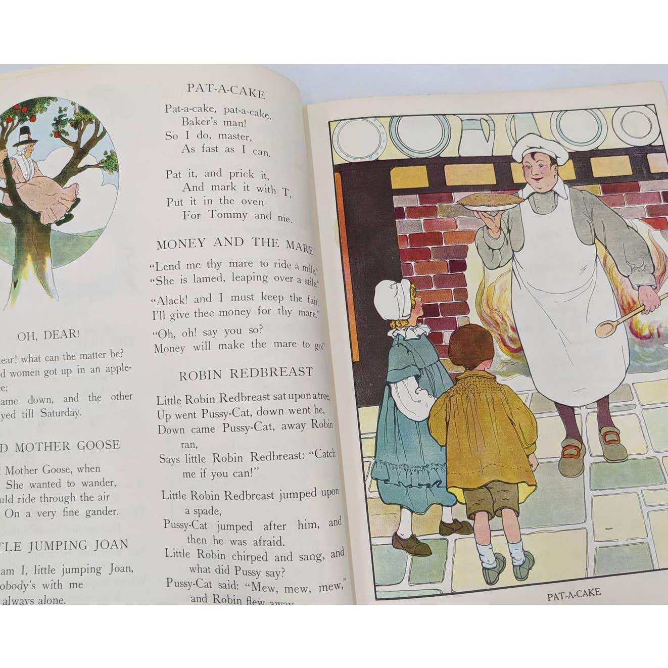 The Real Mother Goose Illustrated Blanche Fisher Wright Vintage Childrens 1944