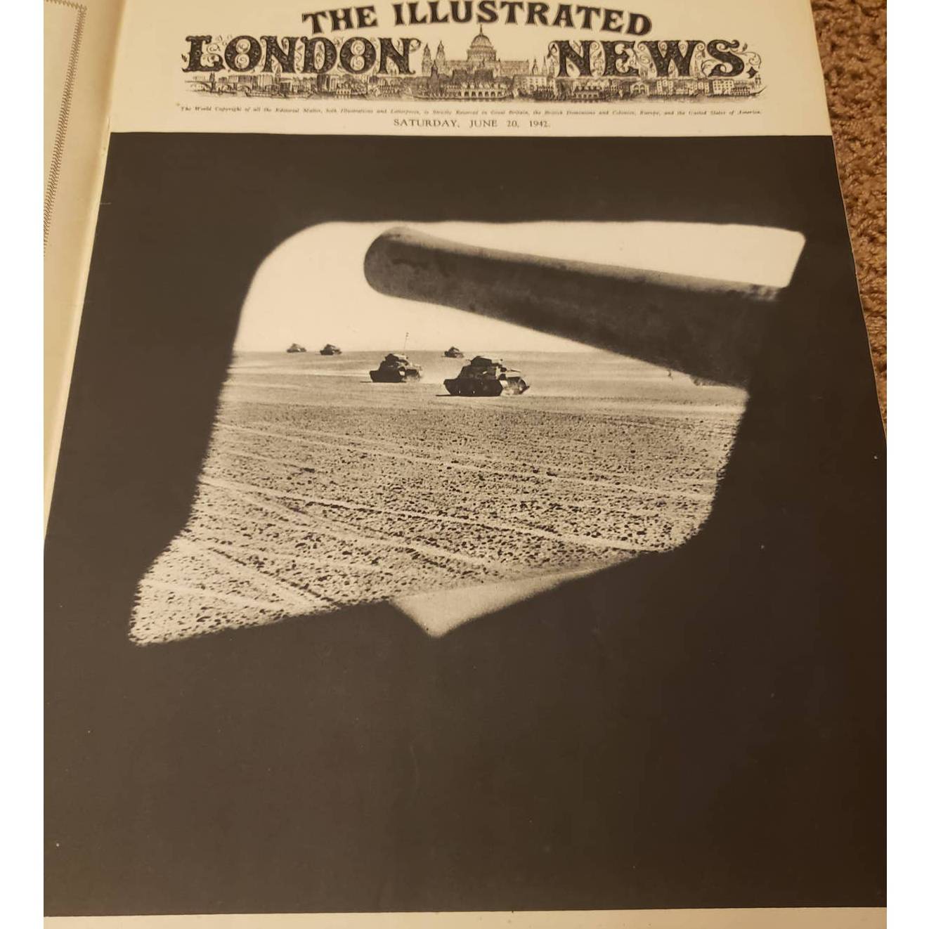 Vintage Illustrated London News Magazine Issue Vintage Ads WW2 June 20 1942