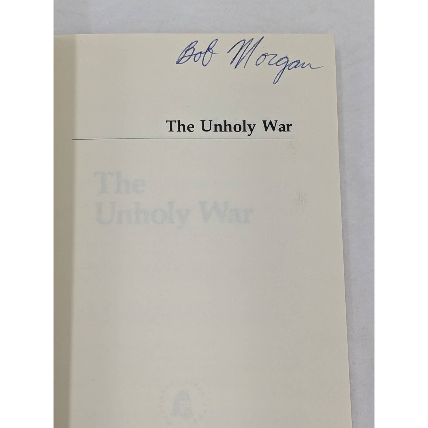 Unholy War By Marius Baar Armageddon End Times AntiChrist Prophecy Vintage 1980