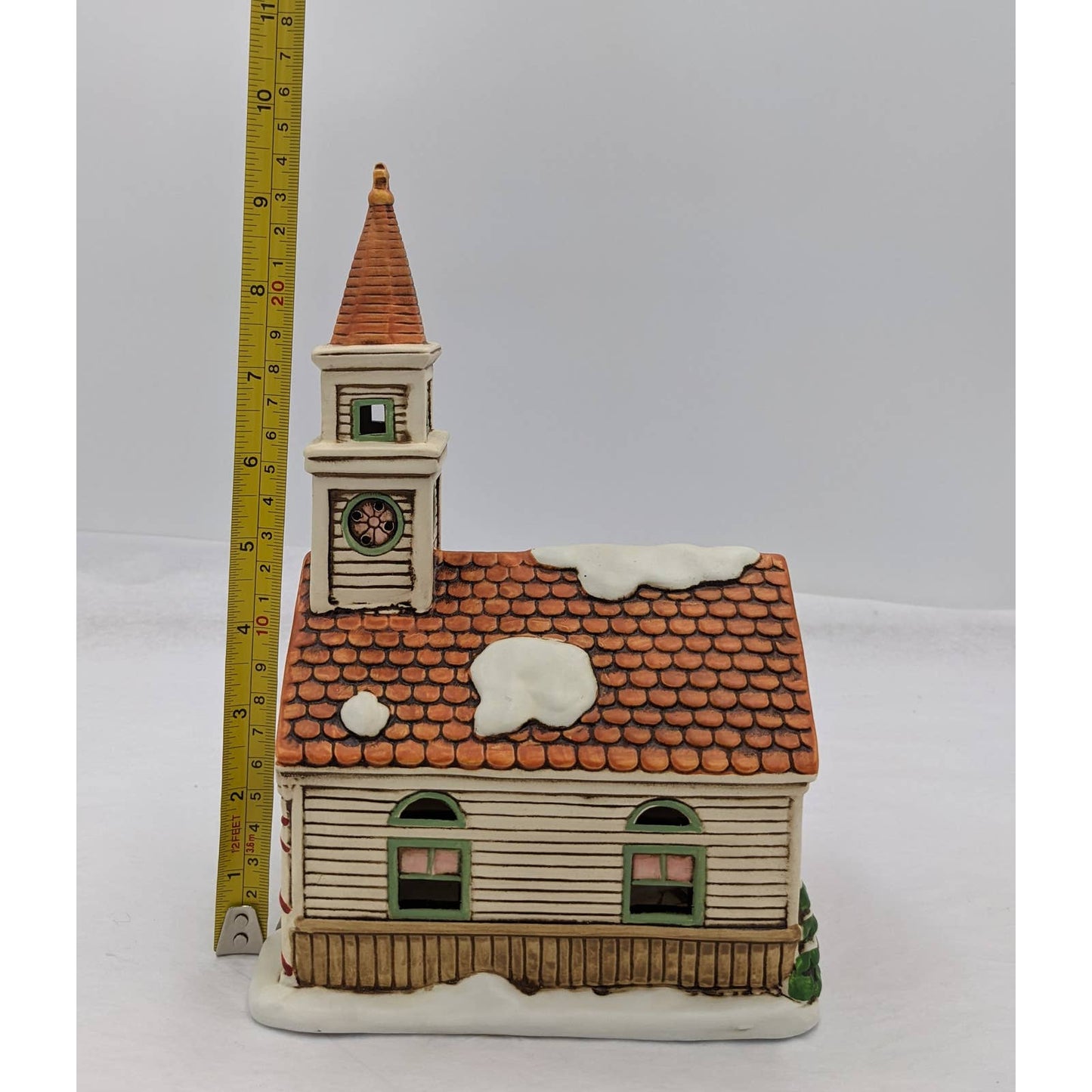 Lefton Vintage Fellowship Church 1989 07334 Christmas Village Colonial W/Box