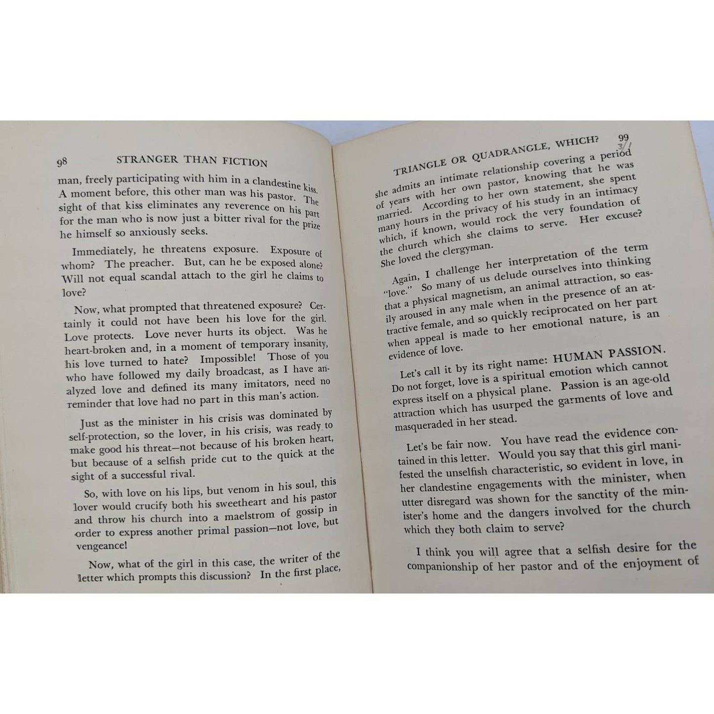 Stranger Than Fiction By The Voice Of Experience Vintage Novel 1934