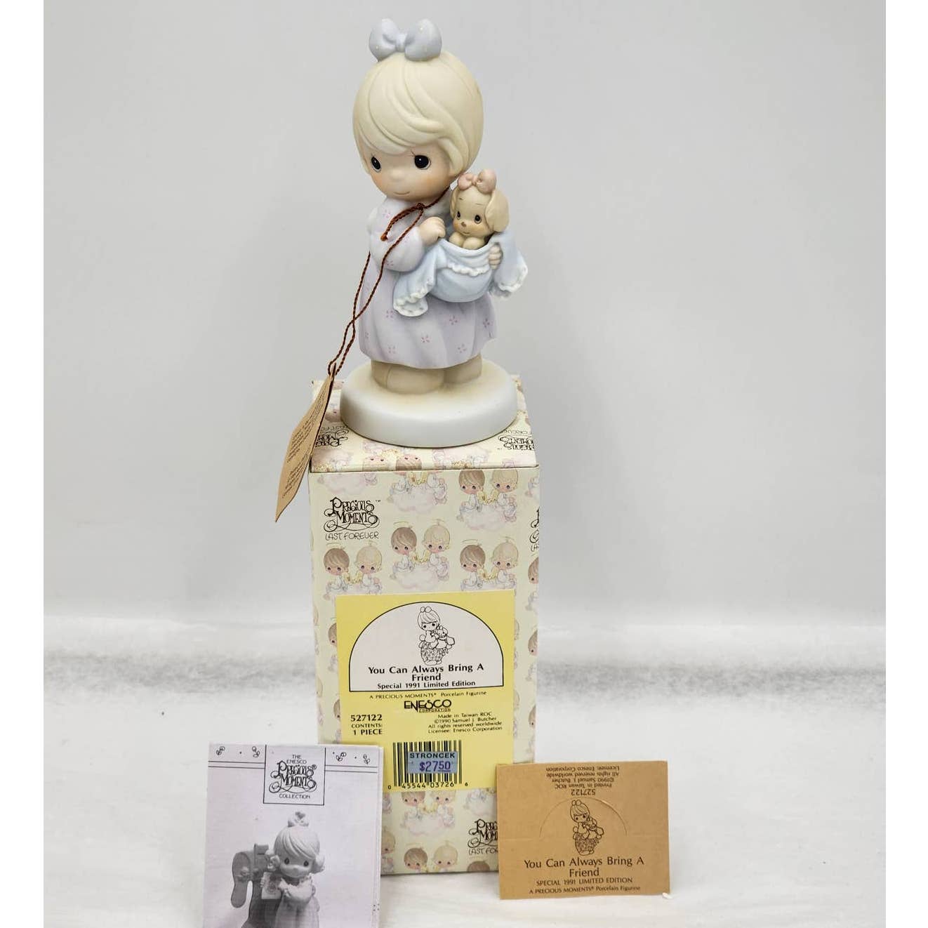 Precious Moments You Can Always Bring Friend 527122 Special Limited 1991 Box Tag