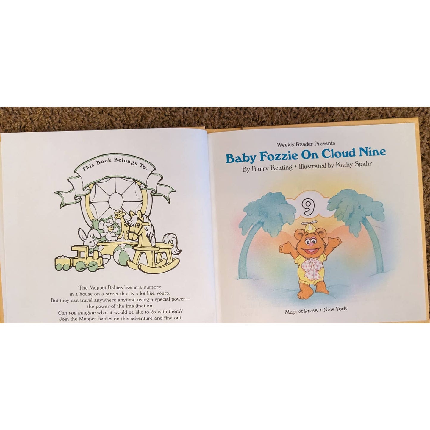 Little Golden Book Night Before Christmas Nursery Tales Muppet Babies Childrens