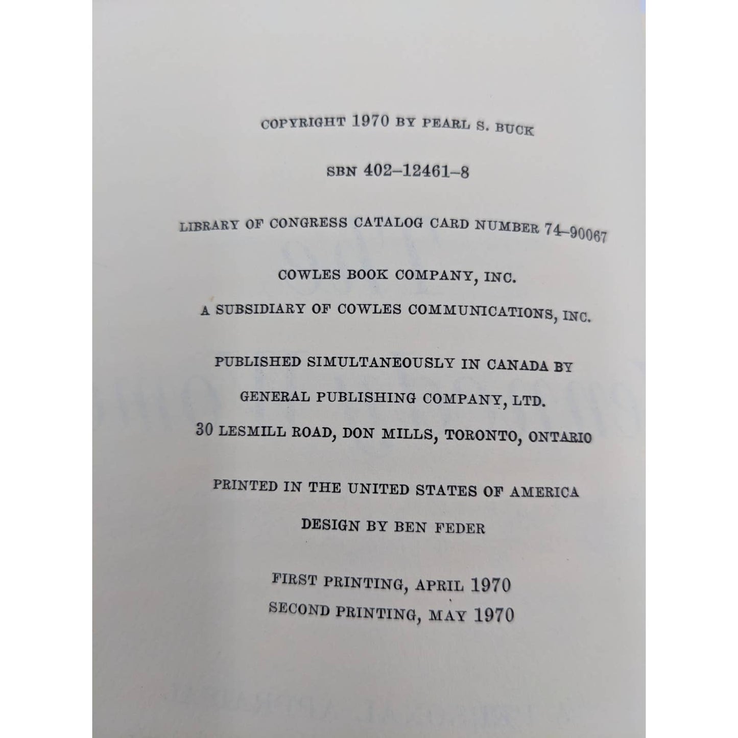 The Kennedy Women A Personal Appraisal By Pearl S. Buck Vintage 1970