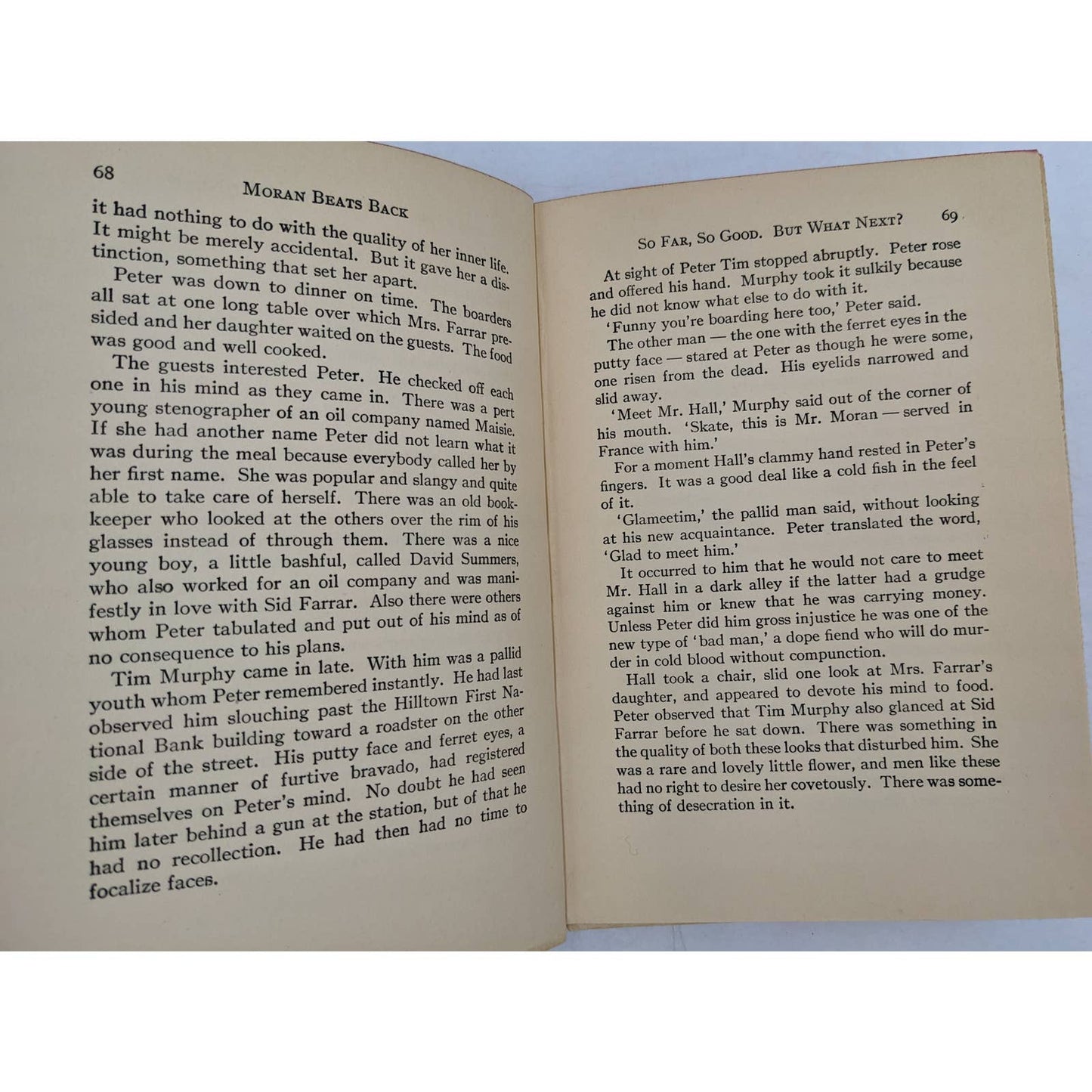 Moran Beats Back By William Macleod Raine Vintage Book Adventure Old West 1939