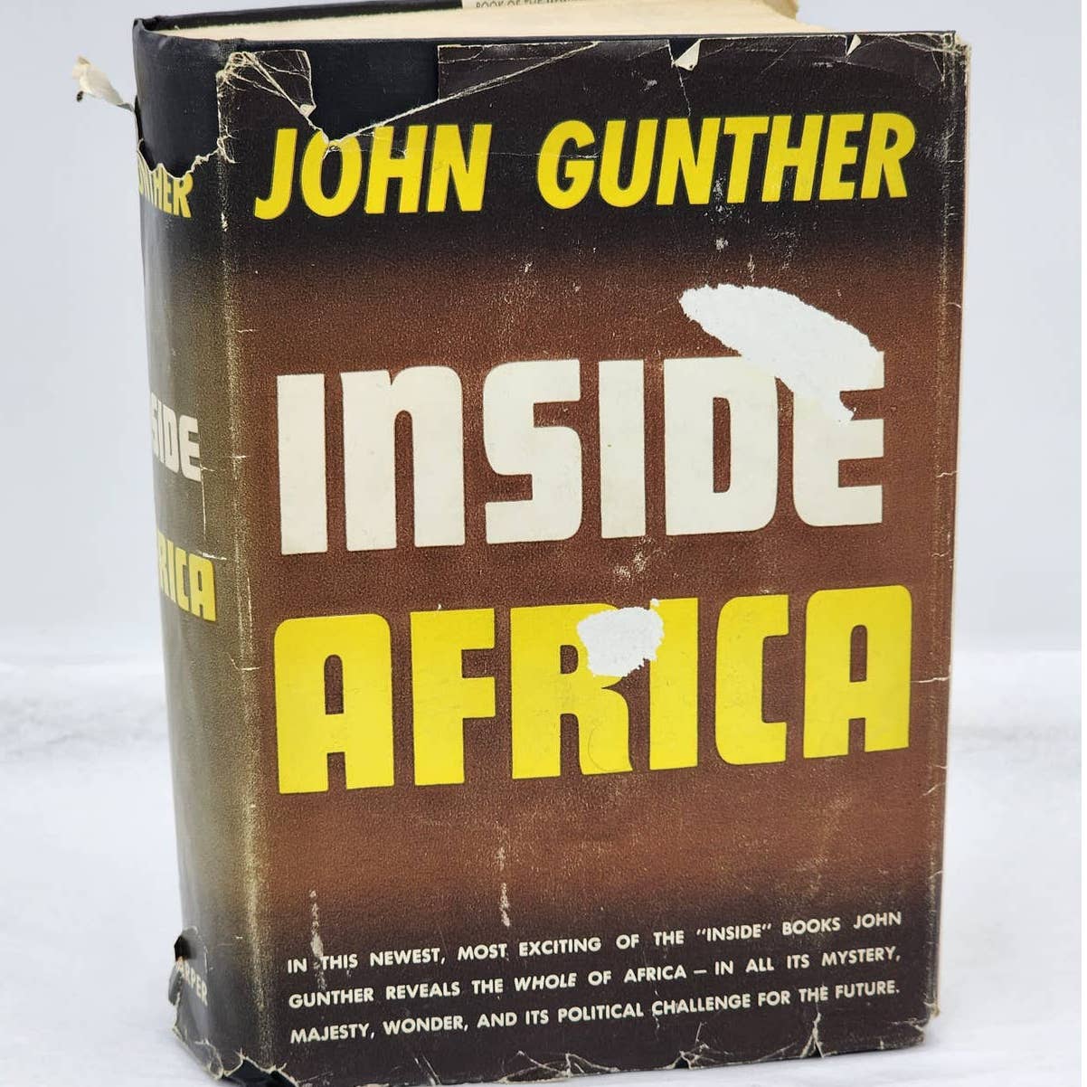 Inside Africa By John Gunther Vintage Book Travel 1955