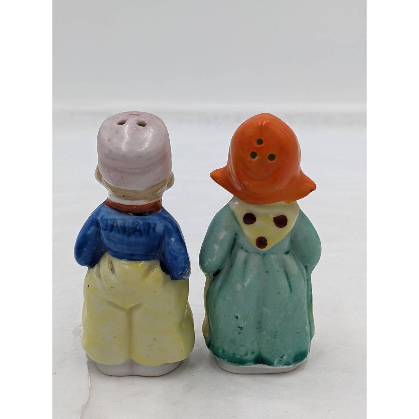 Vintage George And Mary Salt And Pepper Shaker Pair Set Adorable