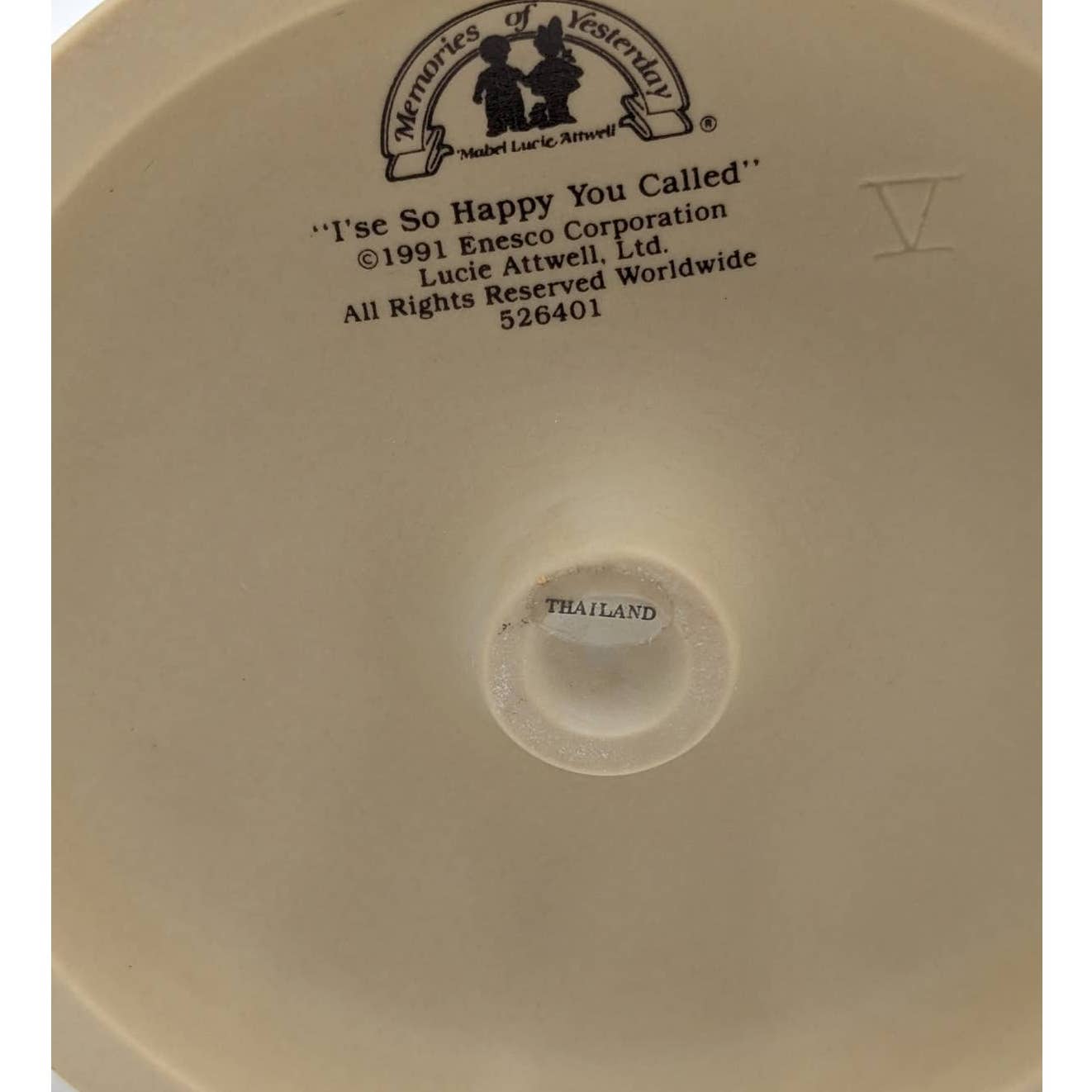 Memories Of Yesterday I'se So Happy You Called Lucie Attwell 526401 Vintage 1991