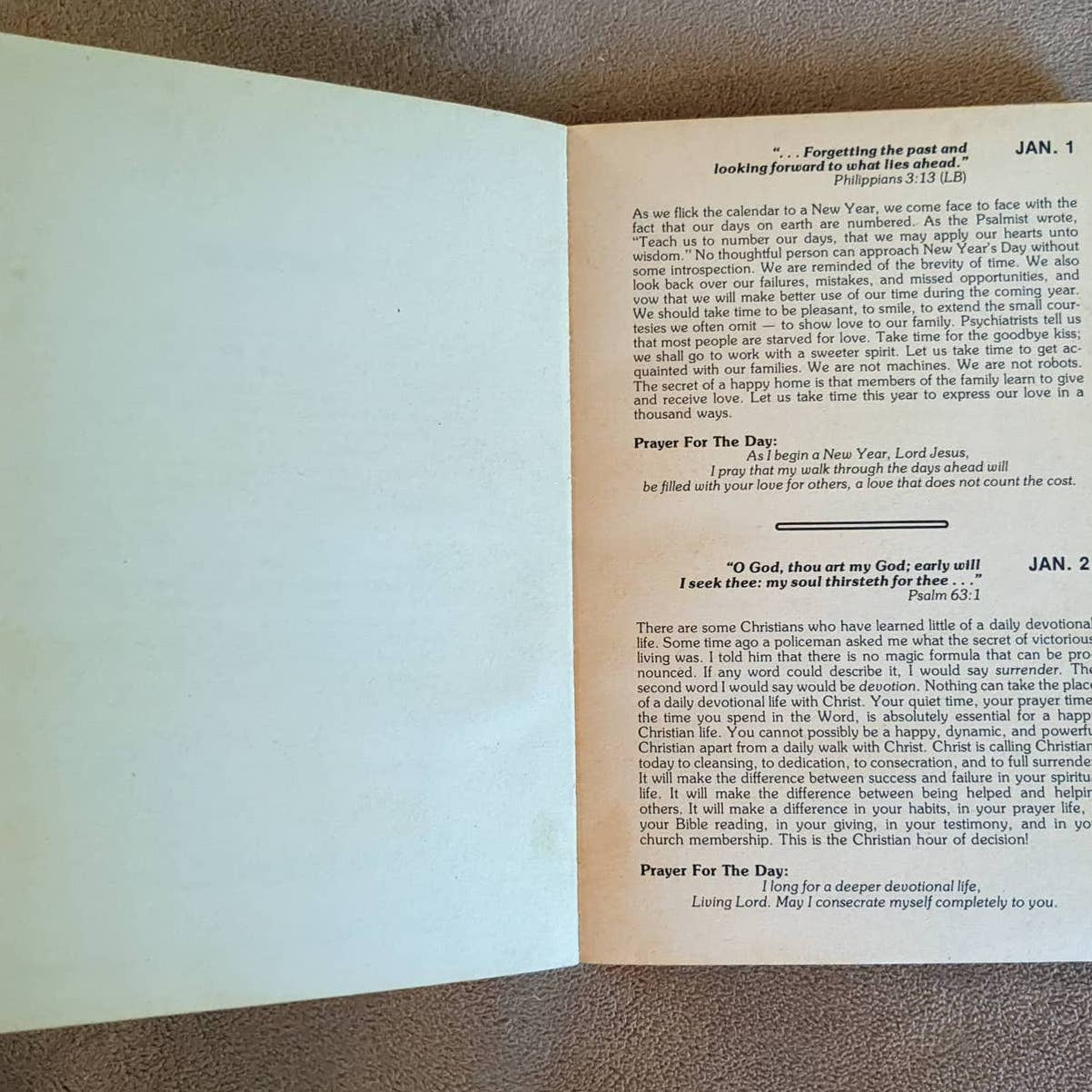 1976 Day By Day With Billy Graham 365 Daily Meditations Christian Devotional