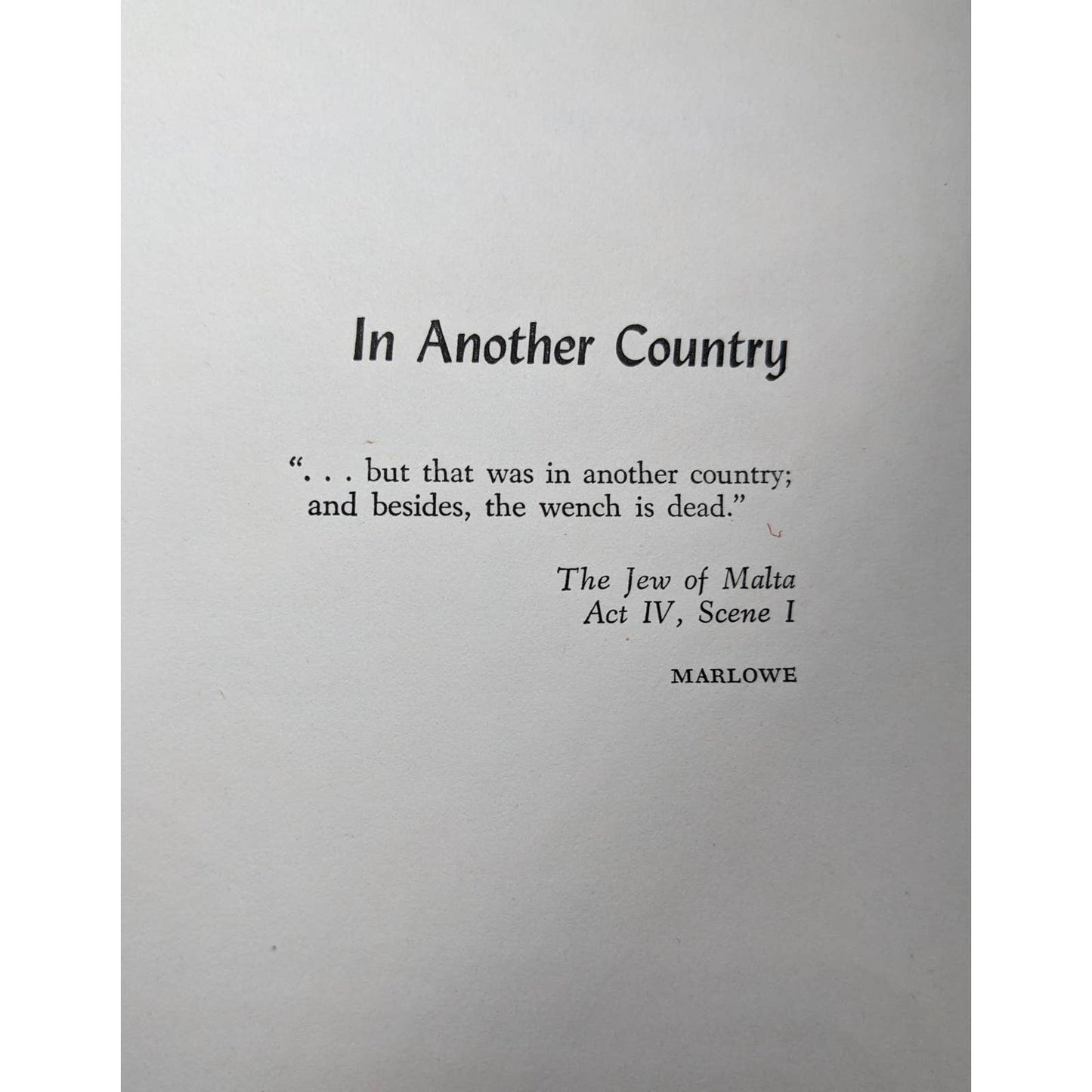 In Another Country By David Davidson First Printing Vintage Novel 1950