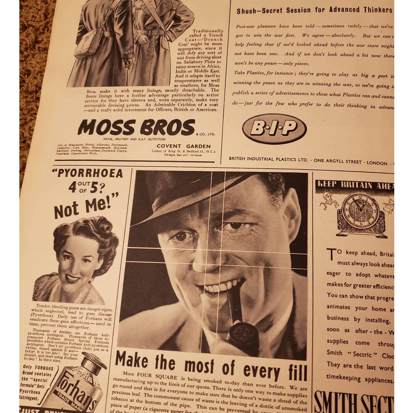 Vintage Illustrated London News Nov 14 1942 Magazine Issue History Collection