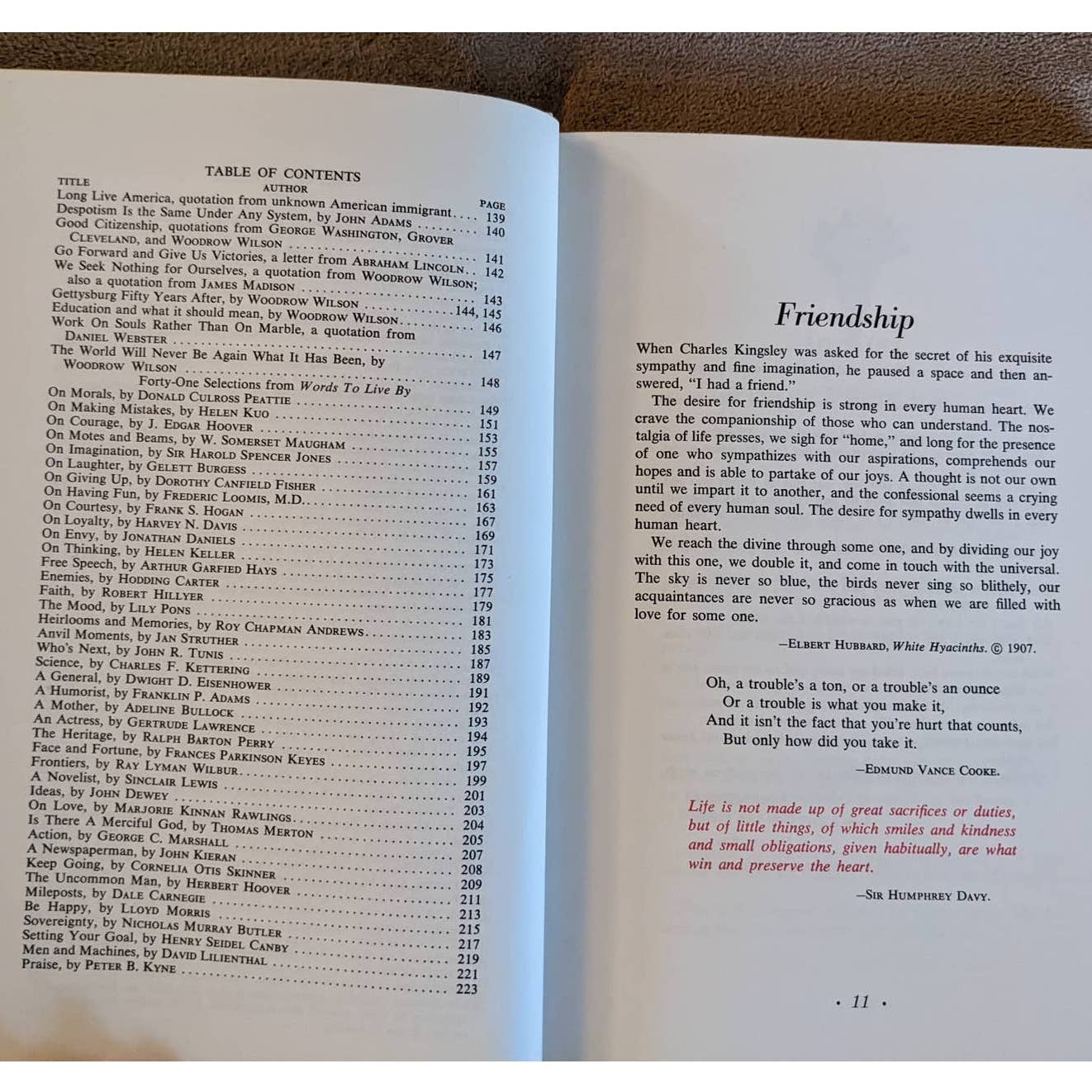 Vintage 1963 Words of Inspiration Writings From the Past to Brighten the Present