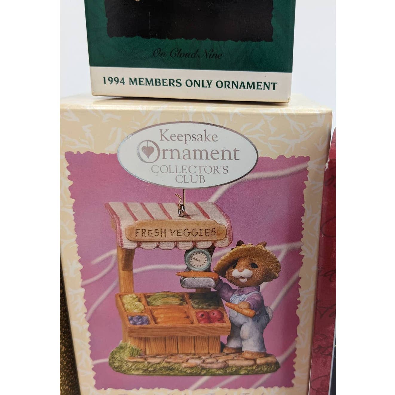 Hallmark Ornaments Superman Shuttlecraft Galileo Farmers Market Keepsake W/Boxes