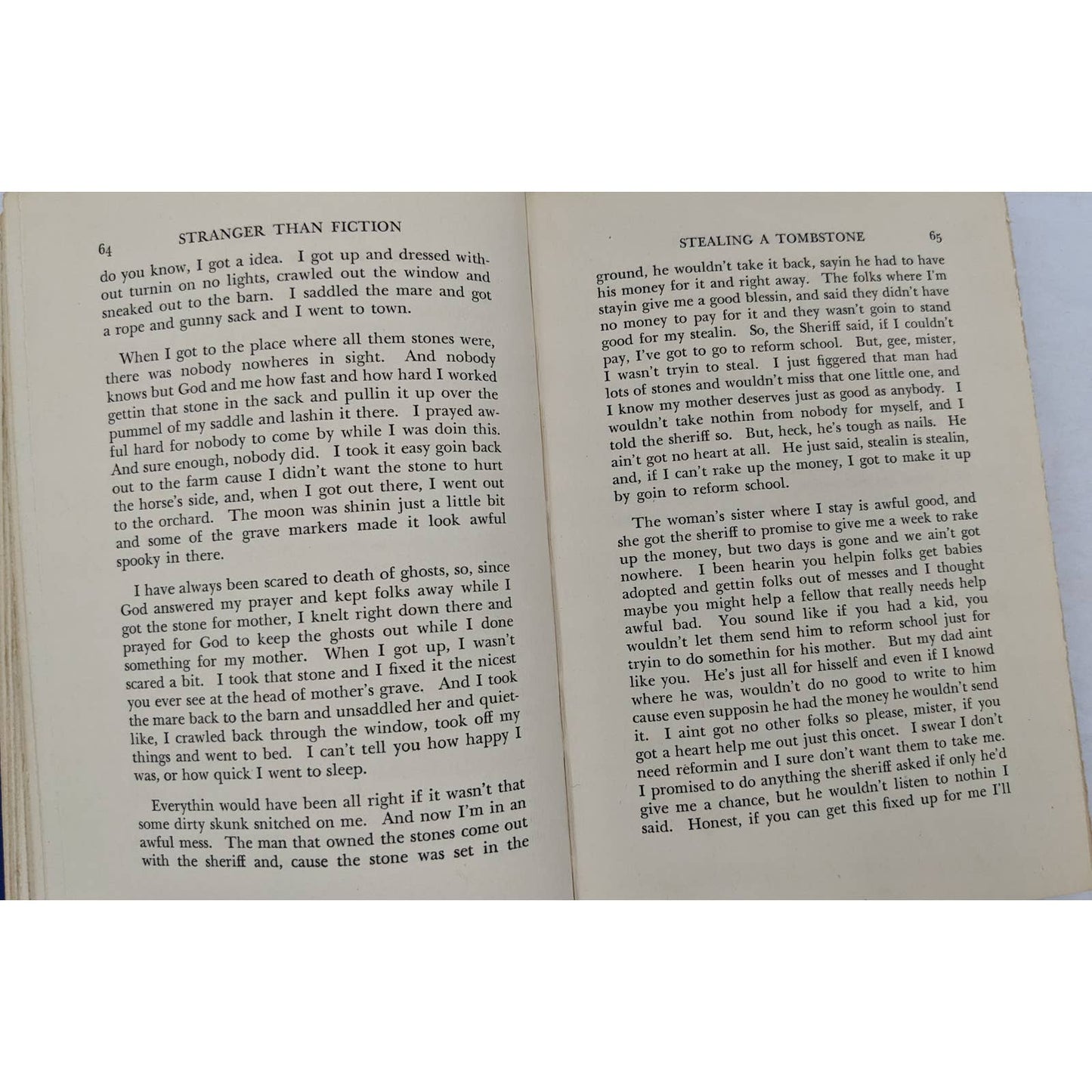Stranger Than Fiction By The Voice Of Experience Vintage Novel 1934