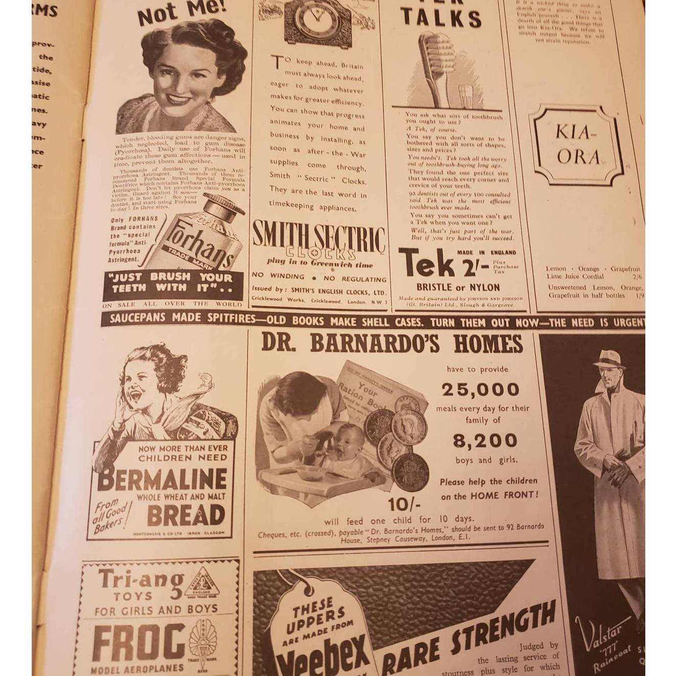 Vintage Illustrated London News Jun 6 1942 Magazine History Vintage Advertising