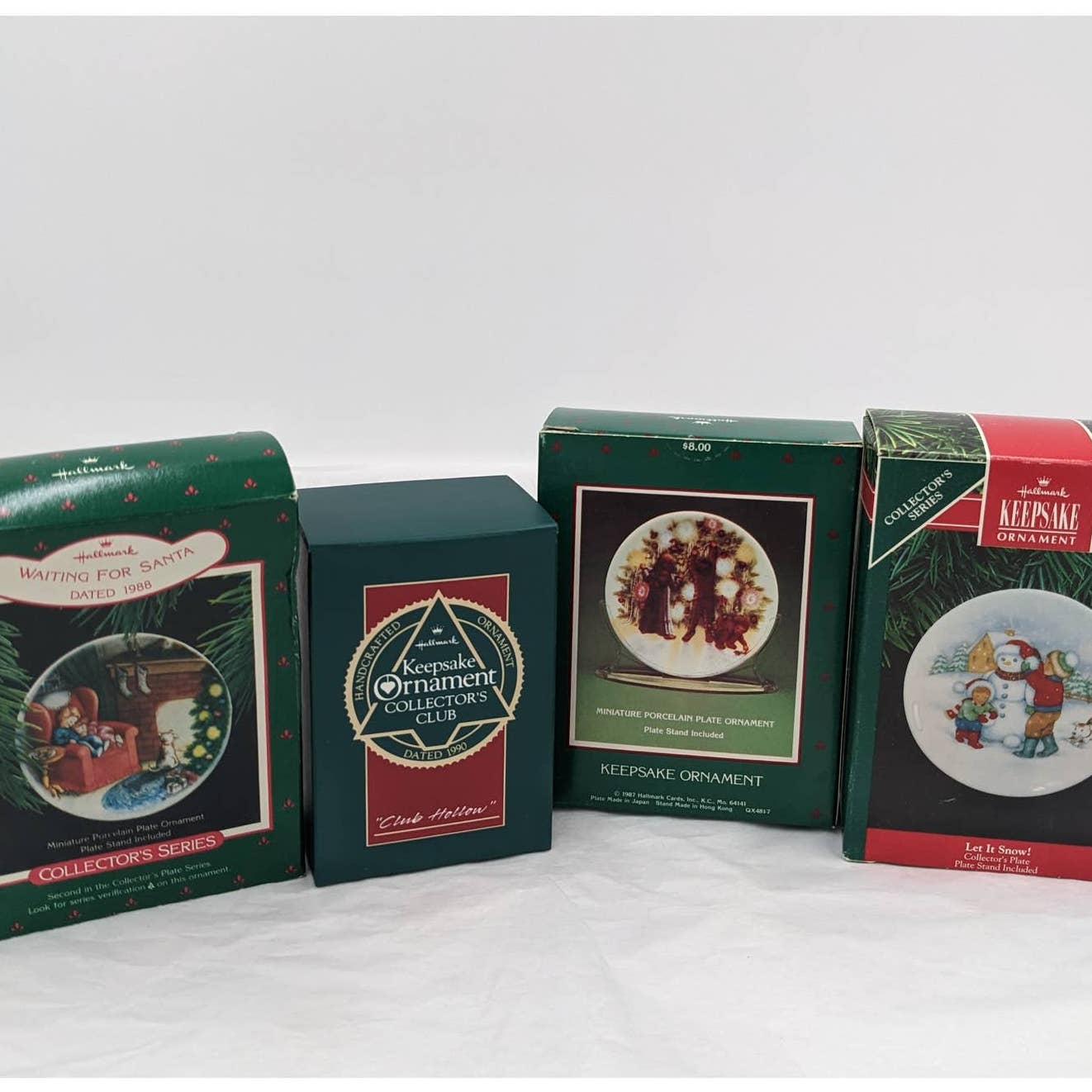 Hallmark Ornaments Vintage Lot Light Shines Christmas Collector Plate Keepsake