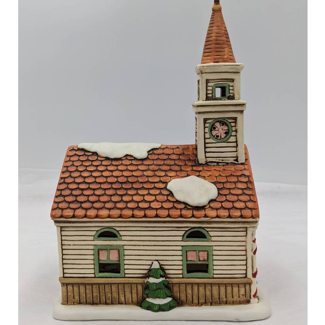 Lefton Vintage Fellowship Church 1989 07334 Christmas Village Colonial W/Box
