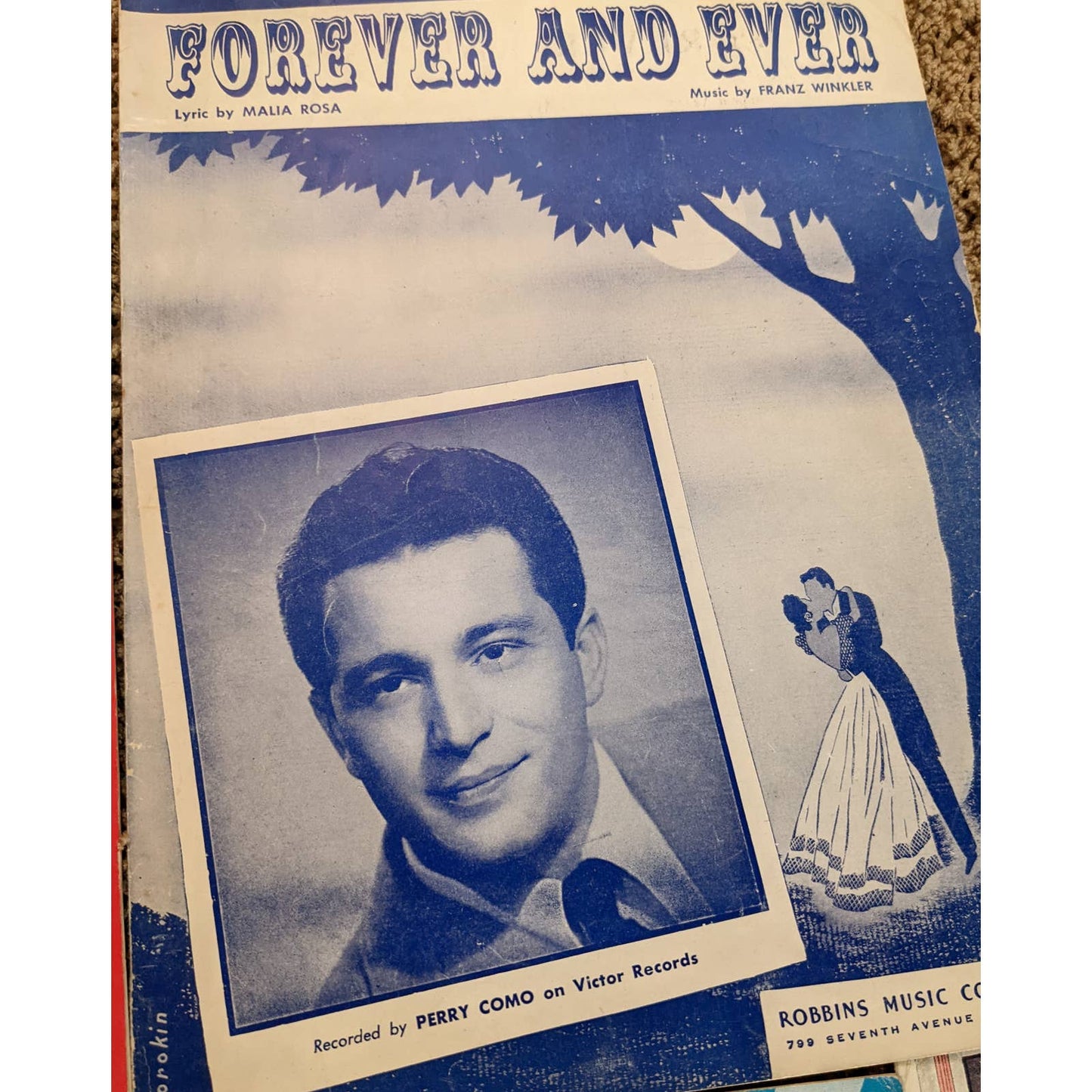 Vintage Sheet Music 1920s-1940s Lot Of 5 Forever And Ever, My Pet, Little Carol