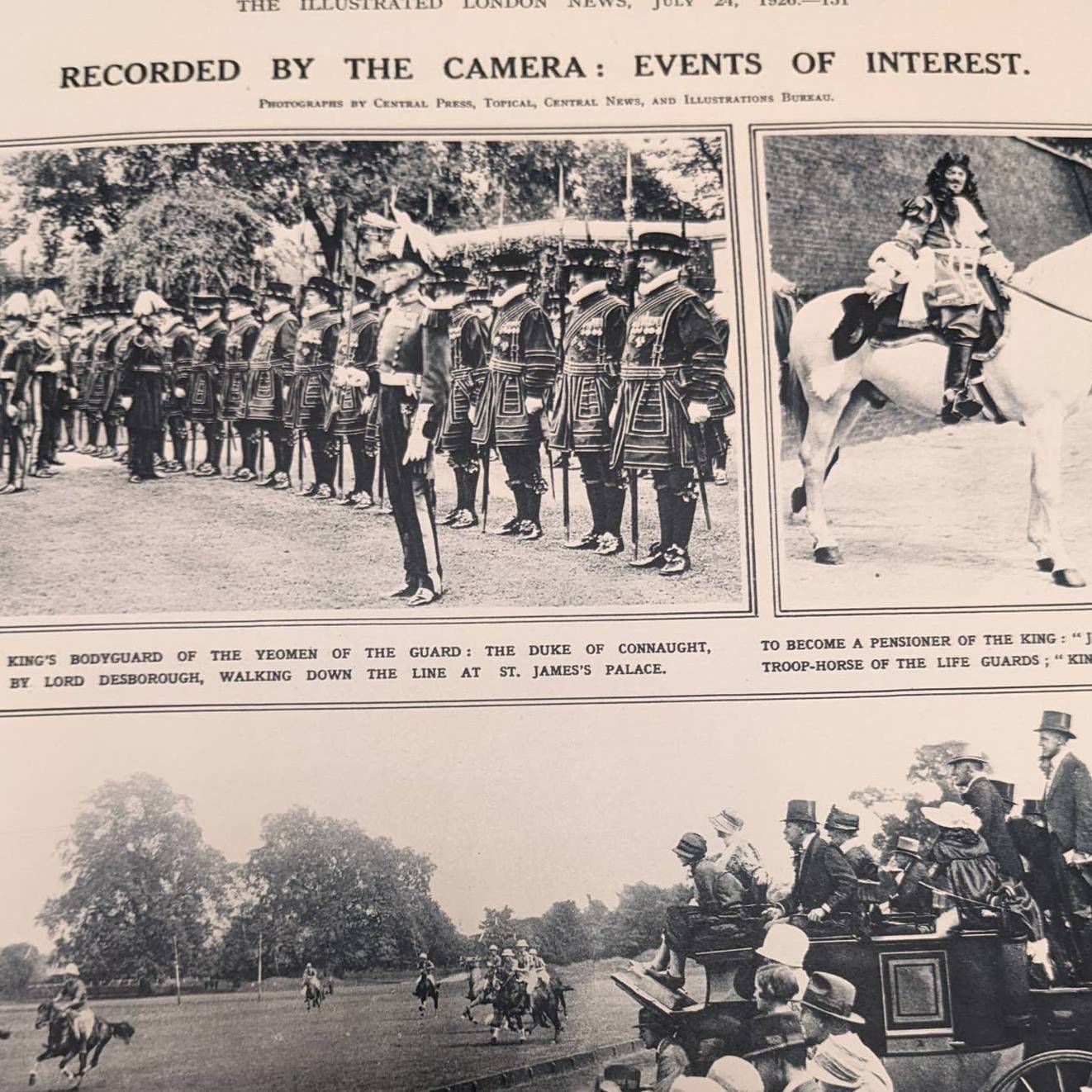 Vintage Illustrated London News Magazine Issue History Collection July 24, 1926