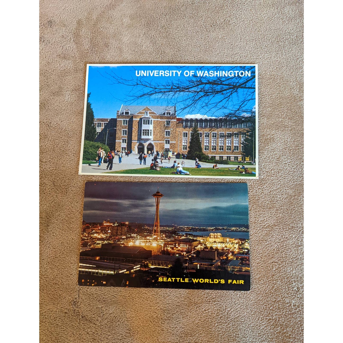 Vintage Seattle World Fair Postcard Lot Washington Opera House, Alweg Monorail