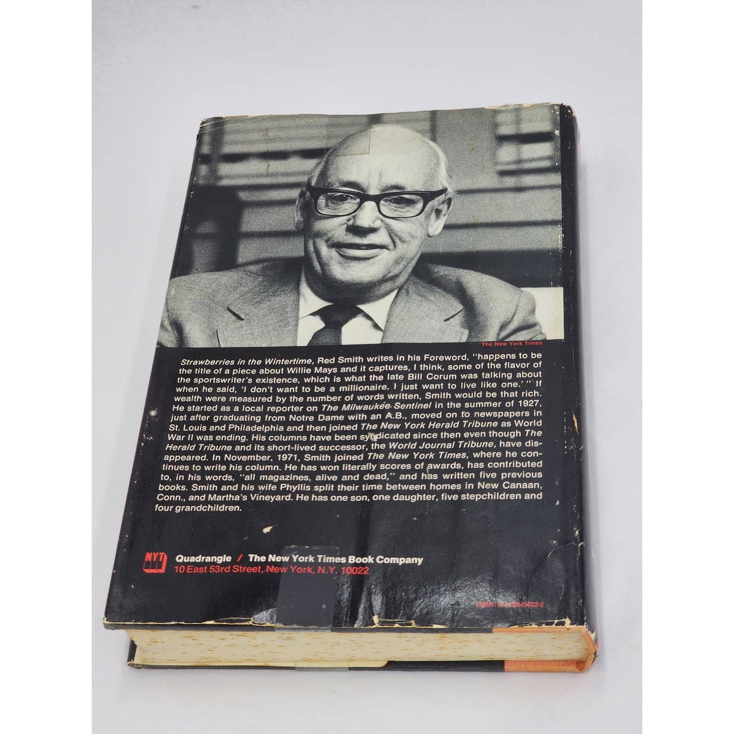 Strawberries In The Wintertime Sporting World Of Red Smith Vintage 1974