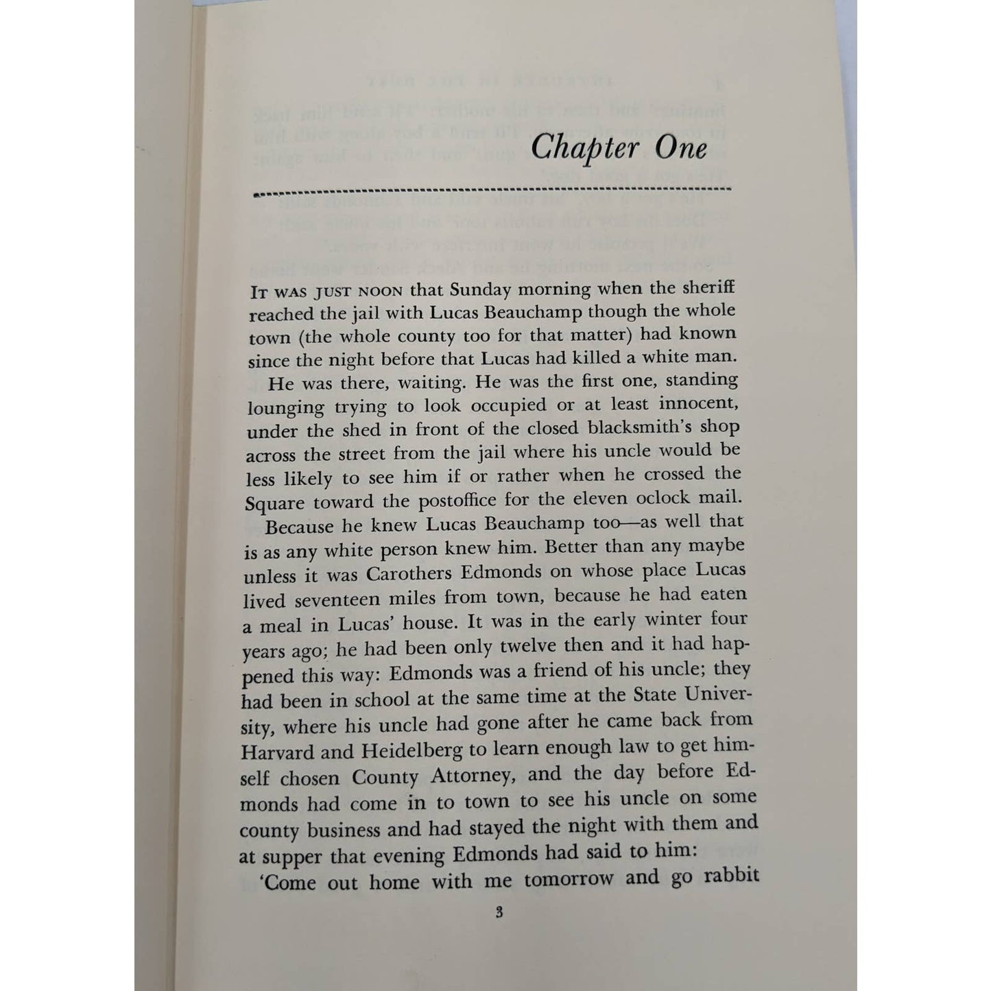 Intruder In The Dust William Faulkner Vintage Early Edition Gothic Fiction 1948