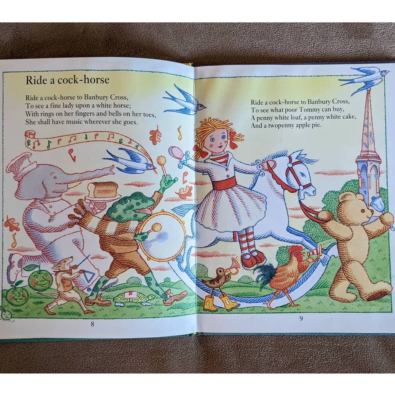Ride A Horse: Jogging Rhymes, Lullabies 1986 Illustrated Bedtime Reading