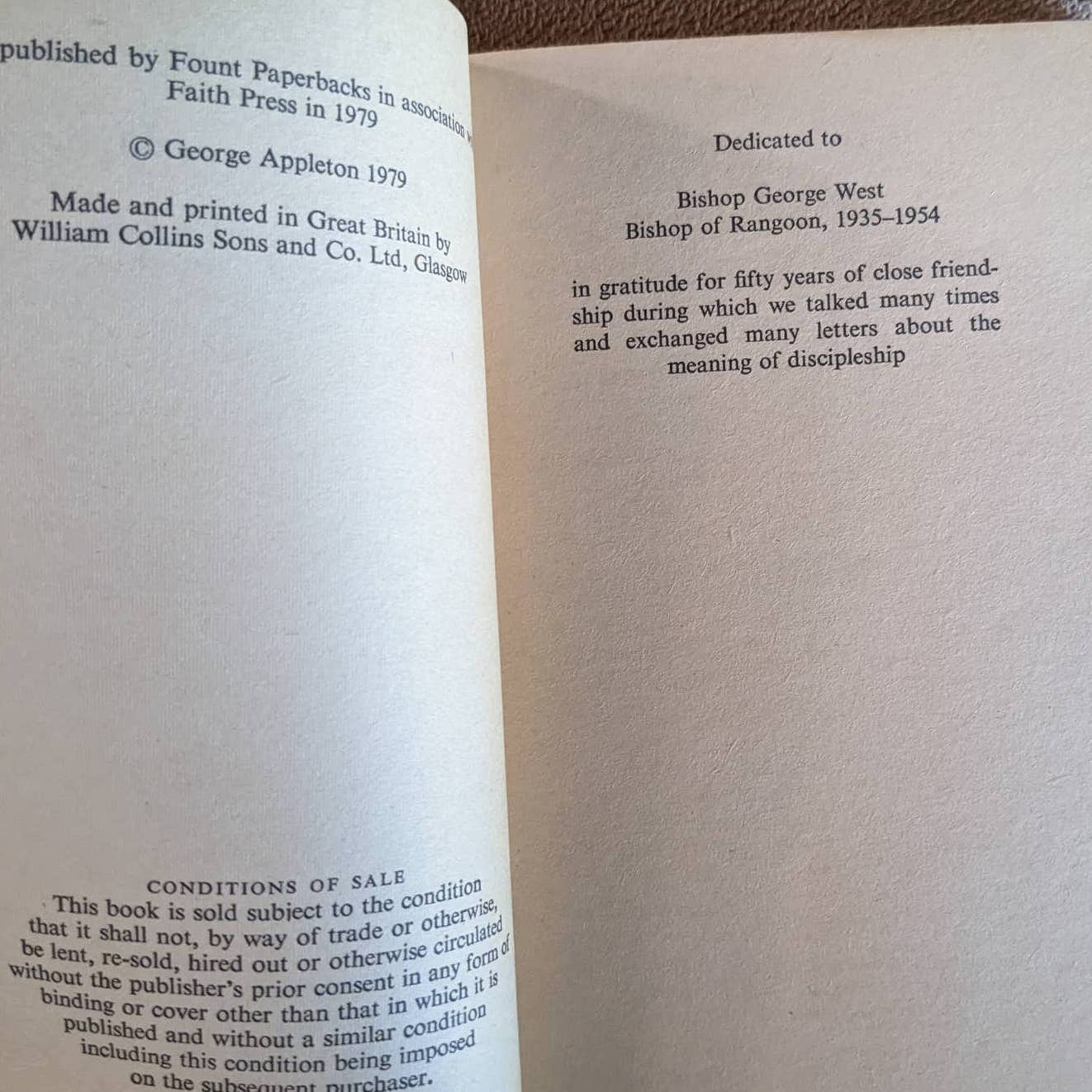 The Way Of A Discipline Vintage 1979 By George Appleton Book Of Meditation