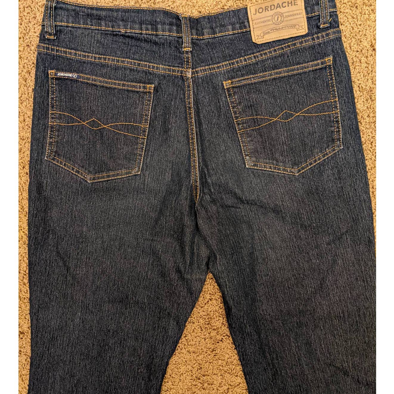 Jordache Stretch Dark Blue Jeanswear Cotton Polyester Spandex Womens Size 15