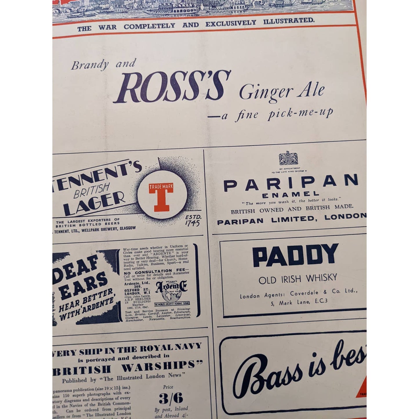 Vintage Illustrated London News Magazine Issue History August 17, 1940