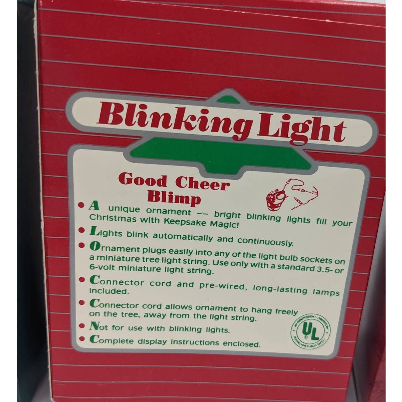 Hallmark Ornaments Vintage Santa Lot Visit From Santa Magic Ride Blimp W/Box