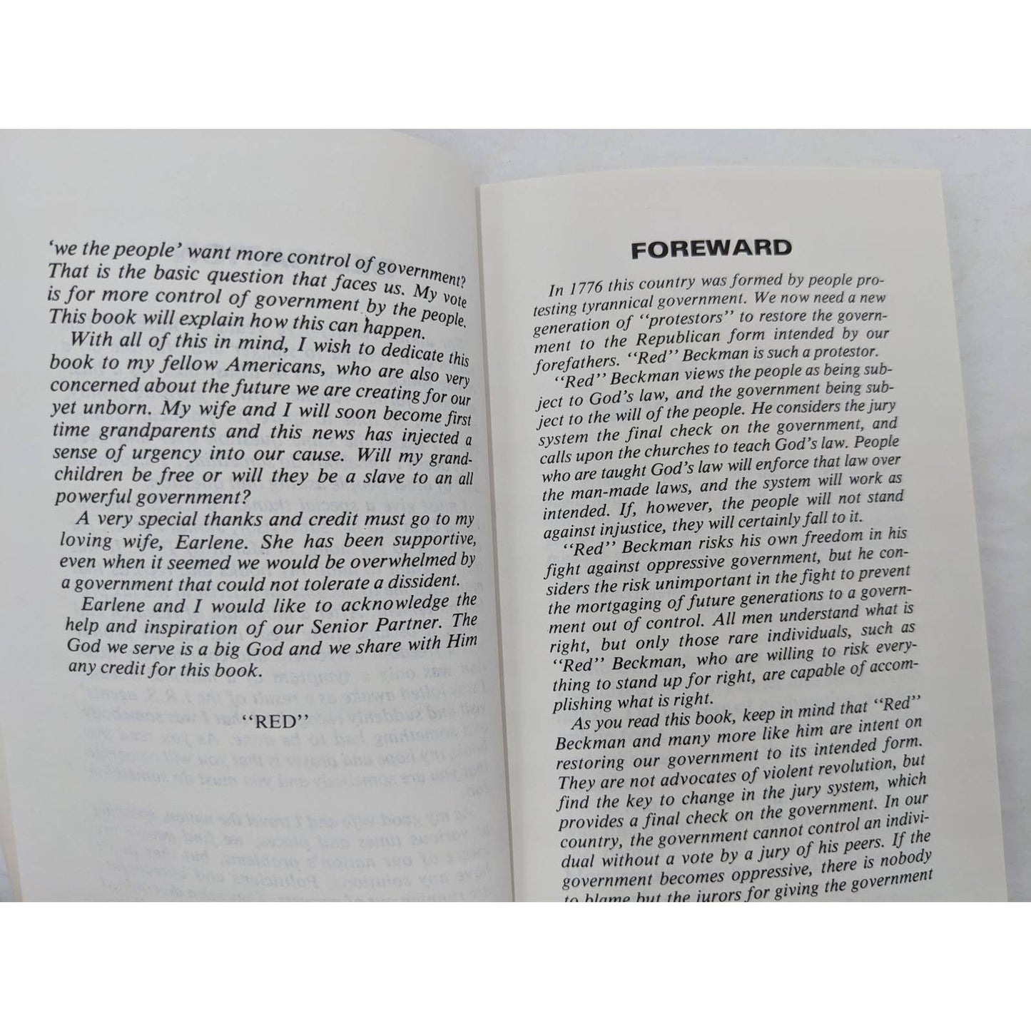 Born Again Republic By M.J "Red" Beckman Montana Fighting Vintage Paperback 1981