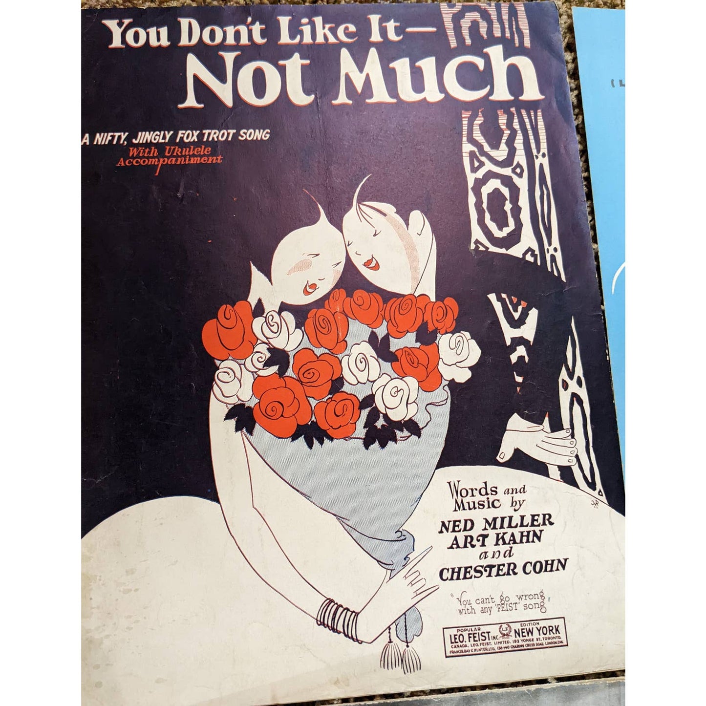 Vintage 1920s-1940s Lot 7 Sheet Music Don't Cry Joe, Cole Porter, Seal it Kiss