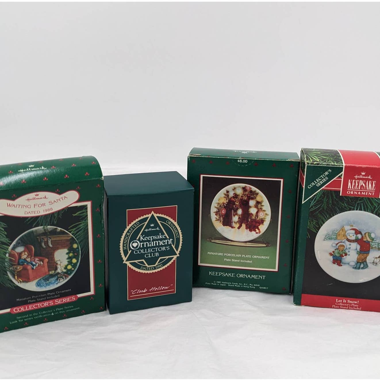 Hallmark Ornaments Vintage Lot Light Shines Christmas Collector Plate Keepsake