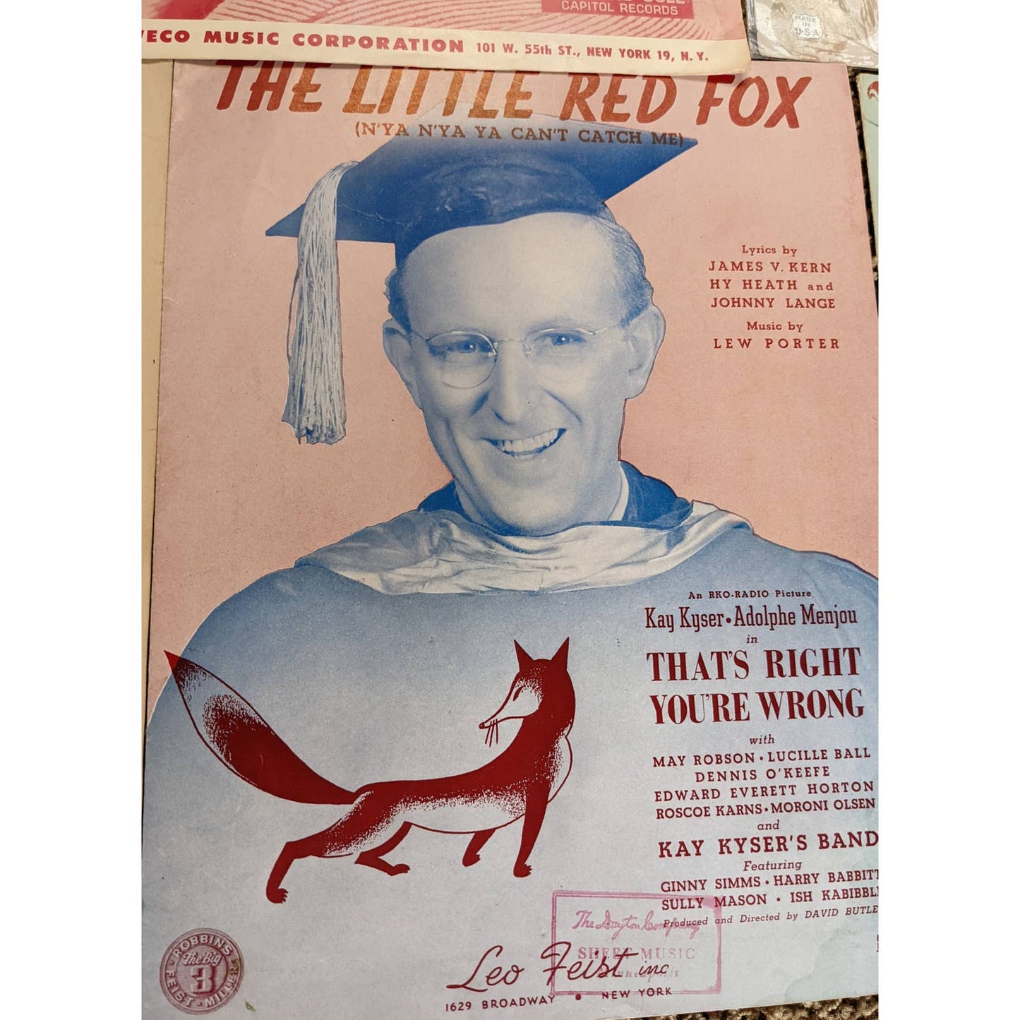 Vintage Lot Sheet Music 1920s-1960s Ramblin Rose, Land of Broken Dreams