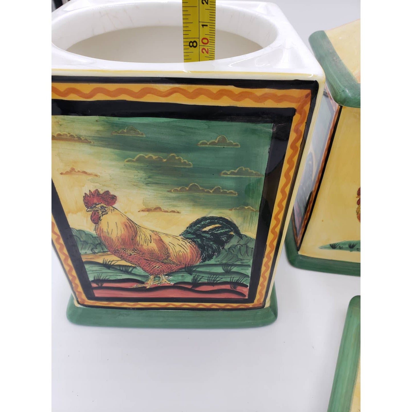 Certified International Rooster Cannisters, Set of 3