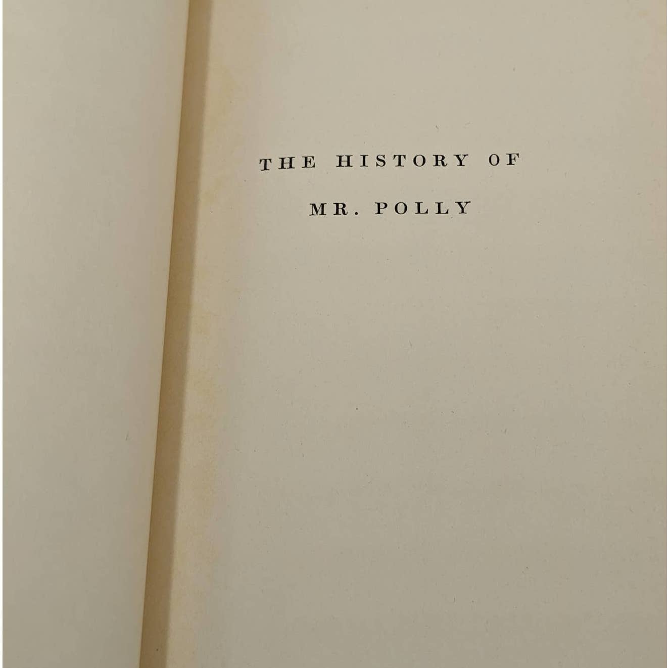 The History Of Mr. Polly By H. G. Wells Vintage Novel Book 1941