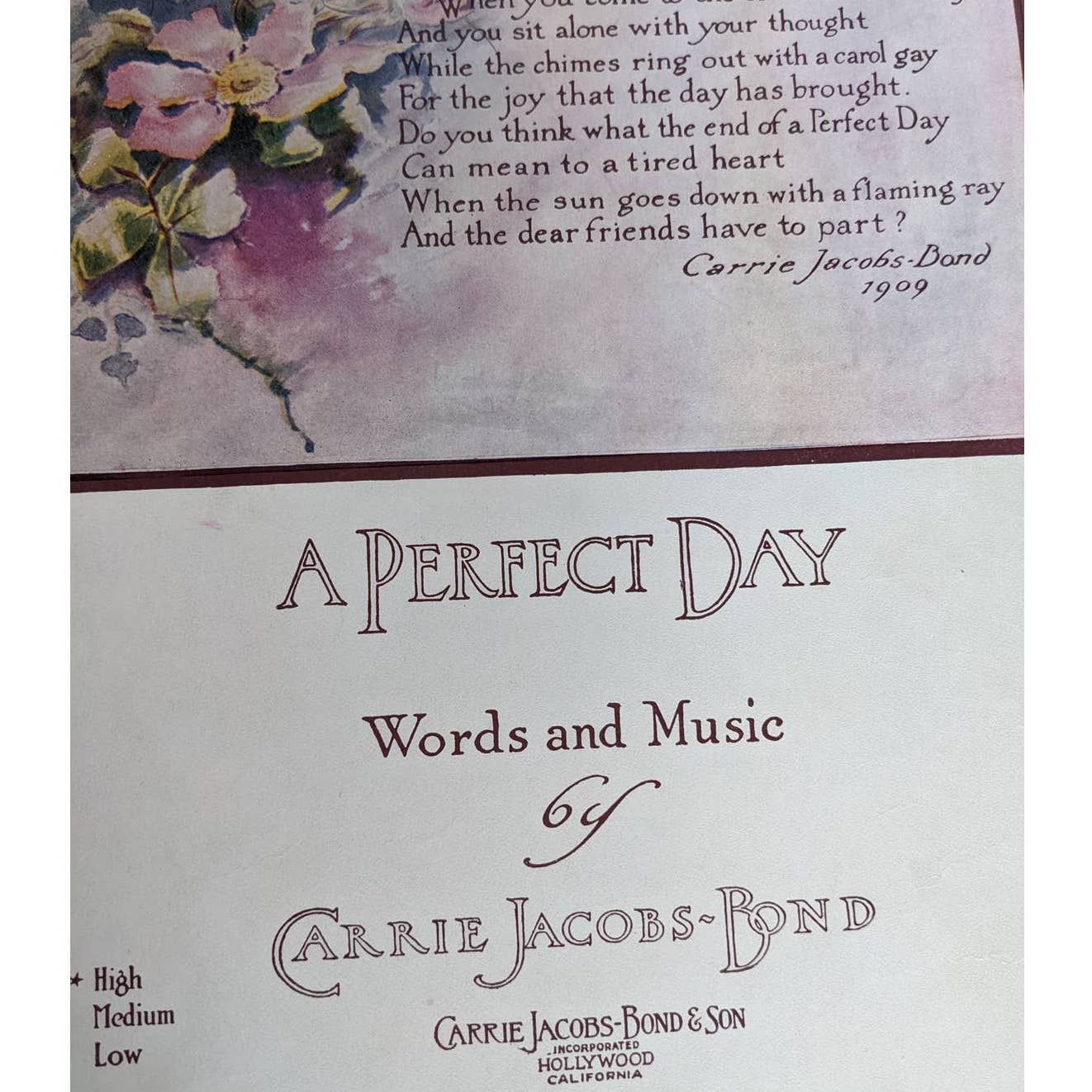 Vintage 1901-1940 Lot 5 Sheet Music Summertime, O Golden Sun, Sunrise Serenade