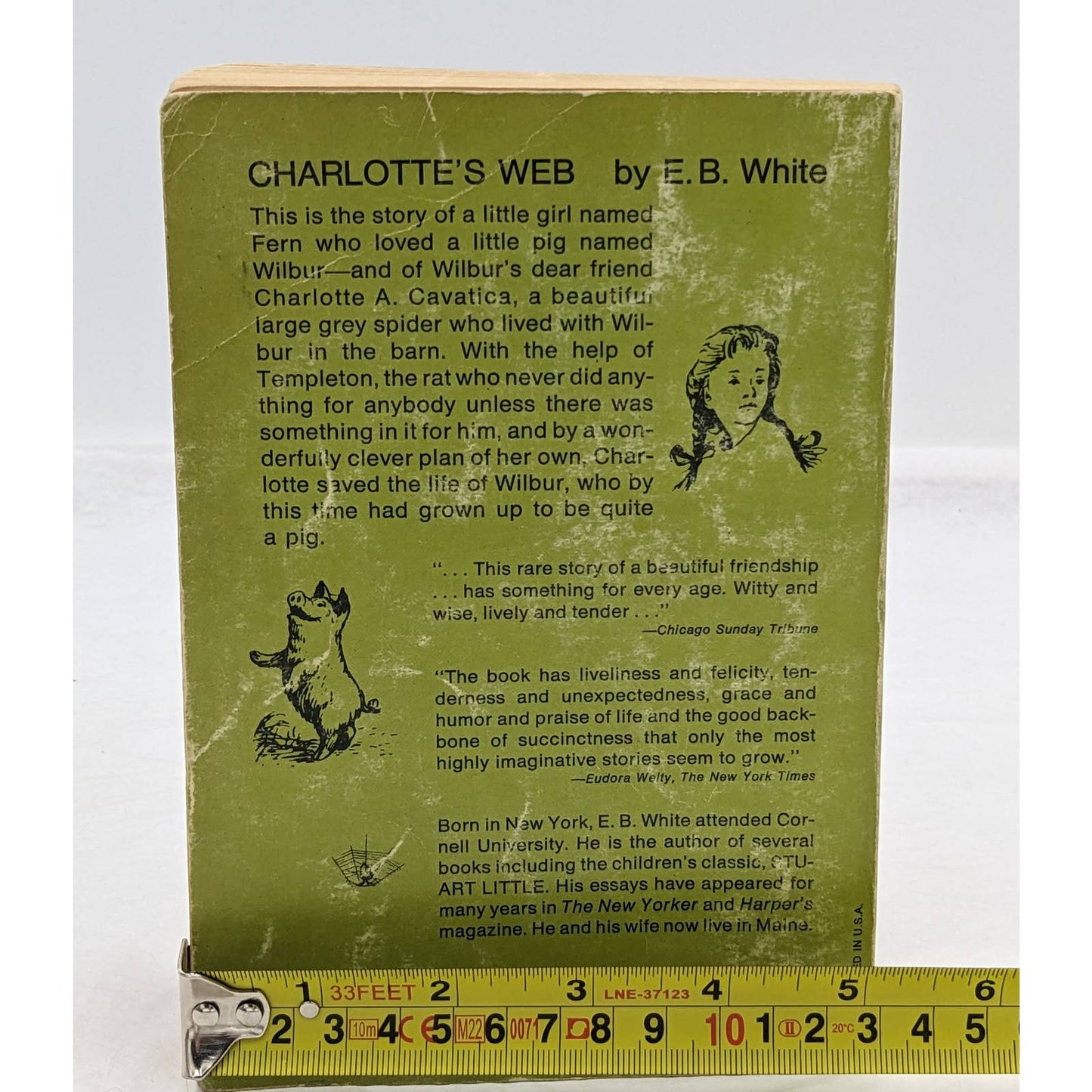 Charlotte's Web By E. B. White Vintage Childrens Novel Paperback 1972