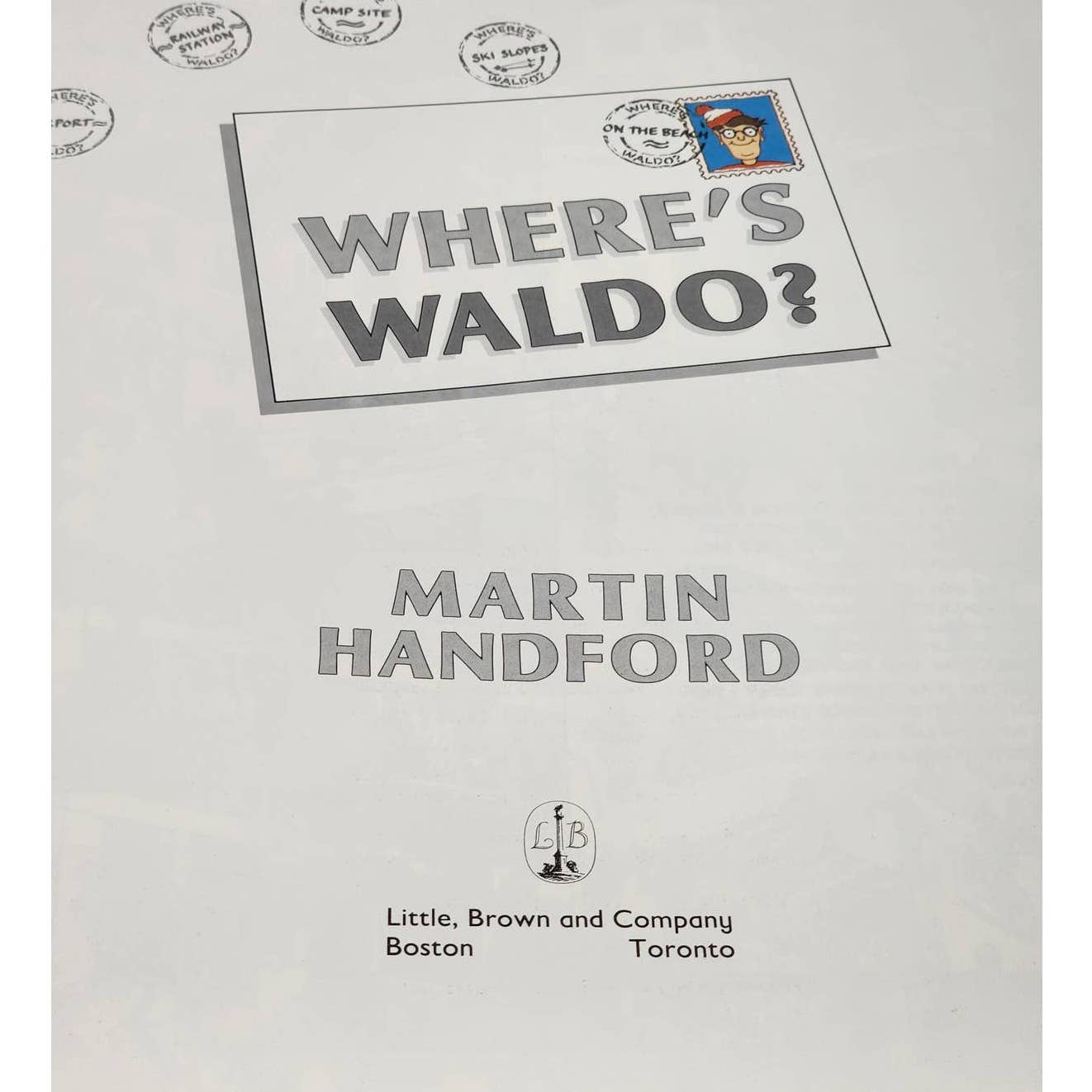 Wheres Waldro By Martin Handford Vintage Childrens Book First U.S. Edition 1987