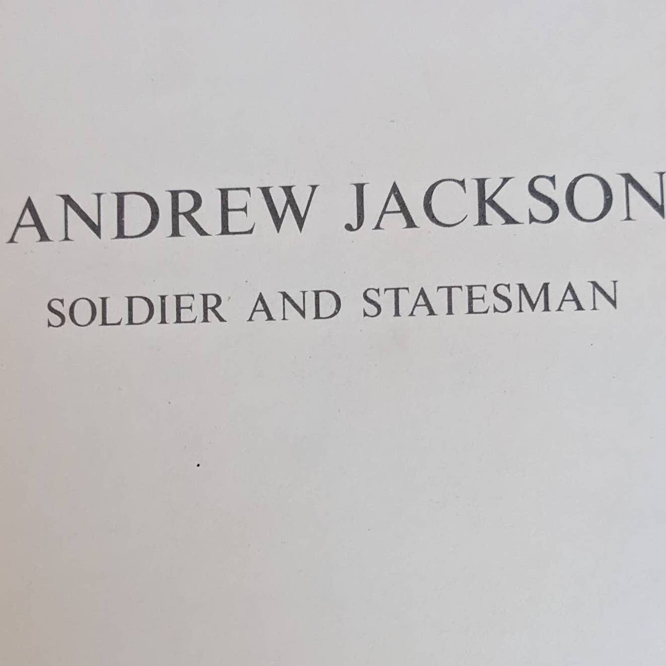 Vintage American Heritage Junior Literature Andrew Jackson And Thomas Jefferson