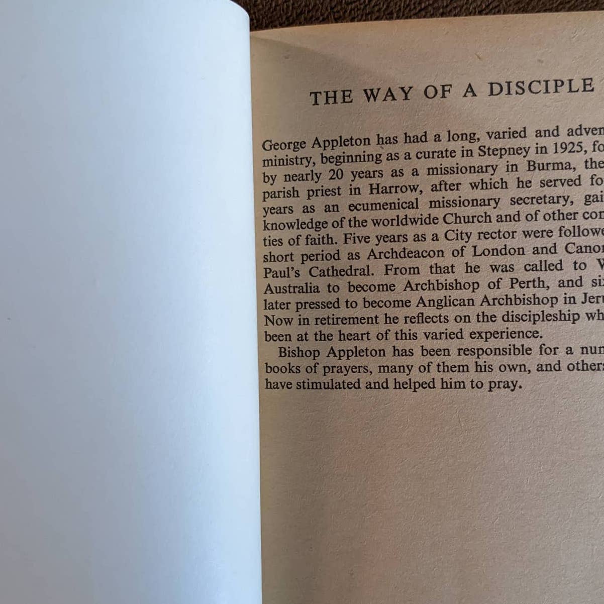 The Way Of A Discipline Vintage 1979 By George Appleton Book Of Meditation